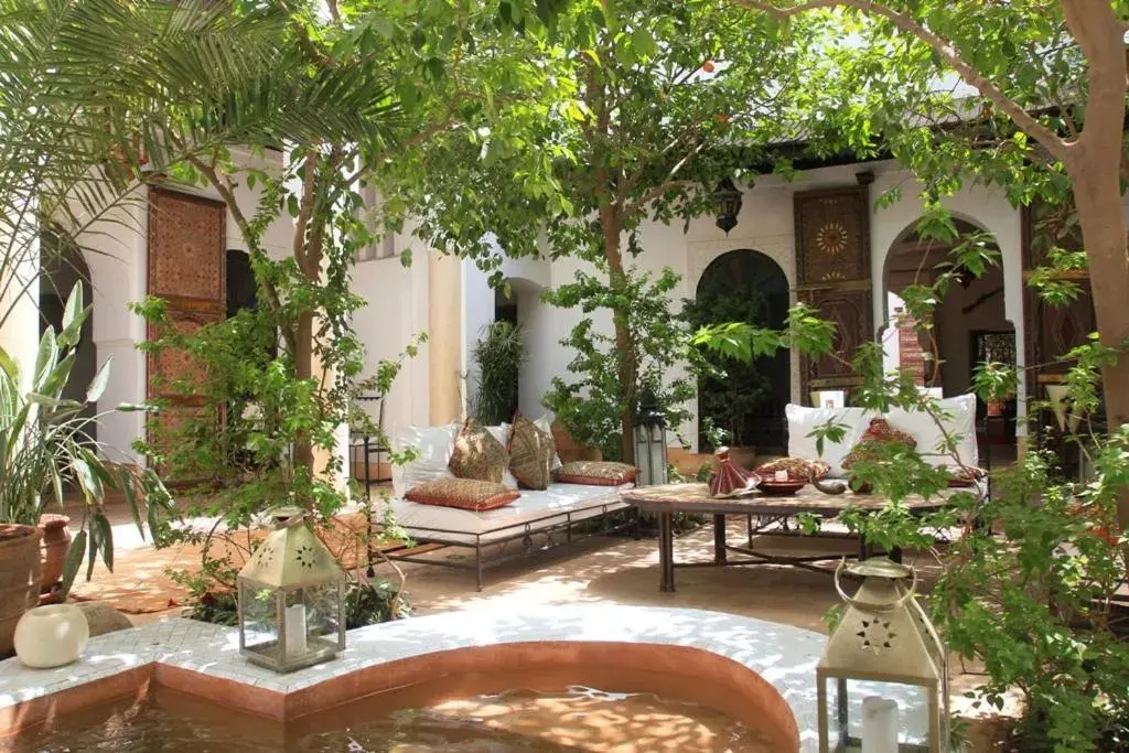 Garden view in Riad Karmela