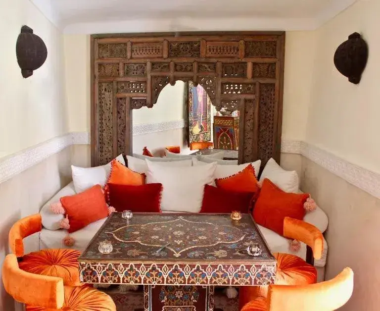 Living room, Seating Area in Riad Karmela