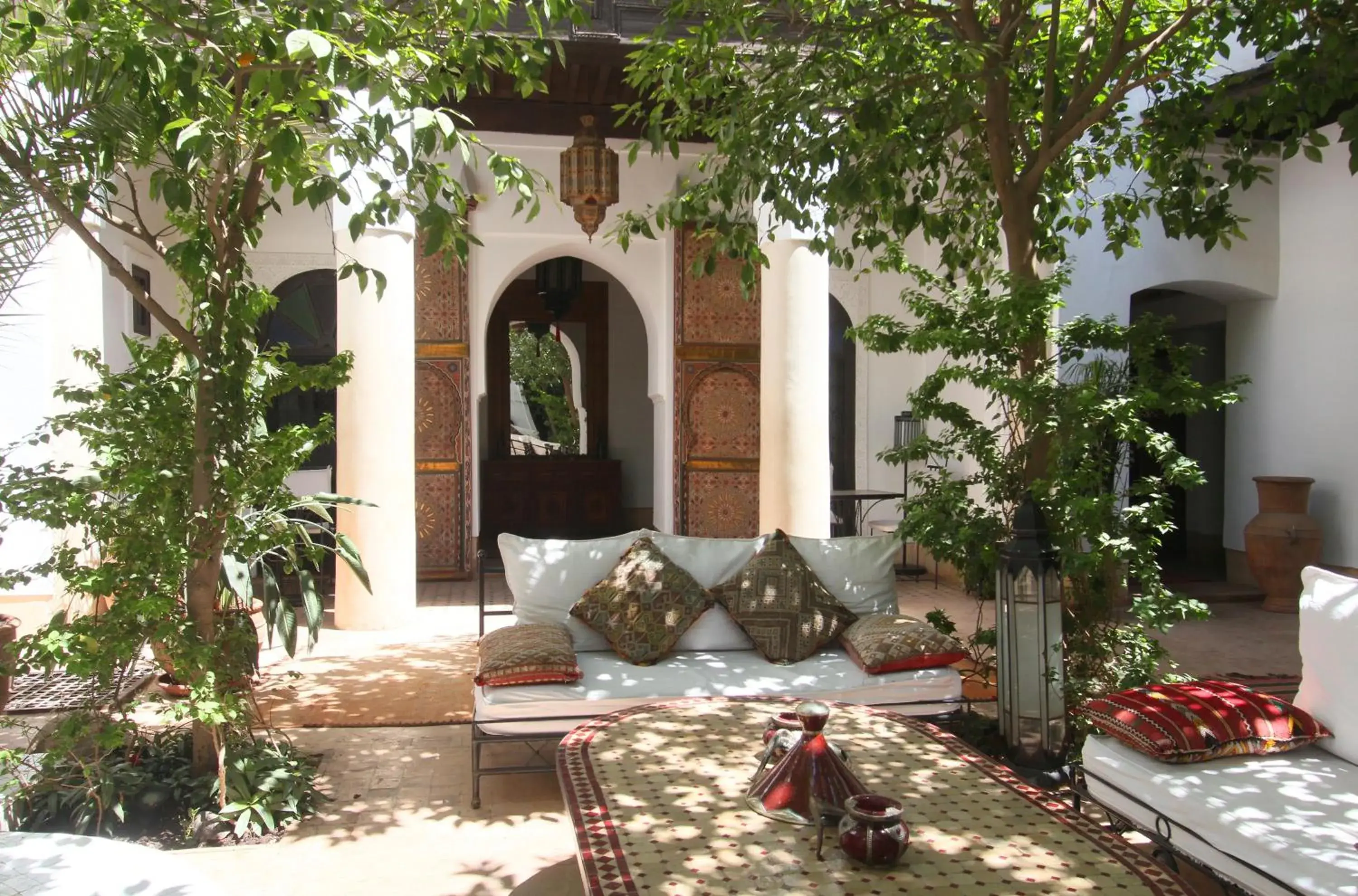 Garden view in Riad Karmela