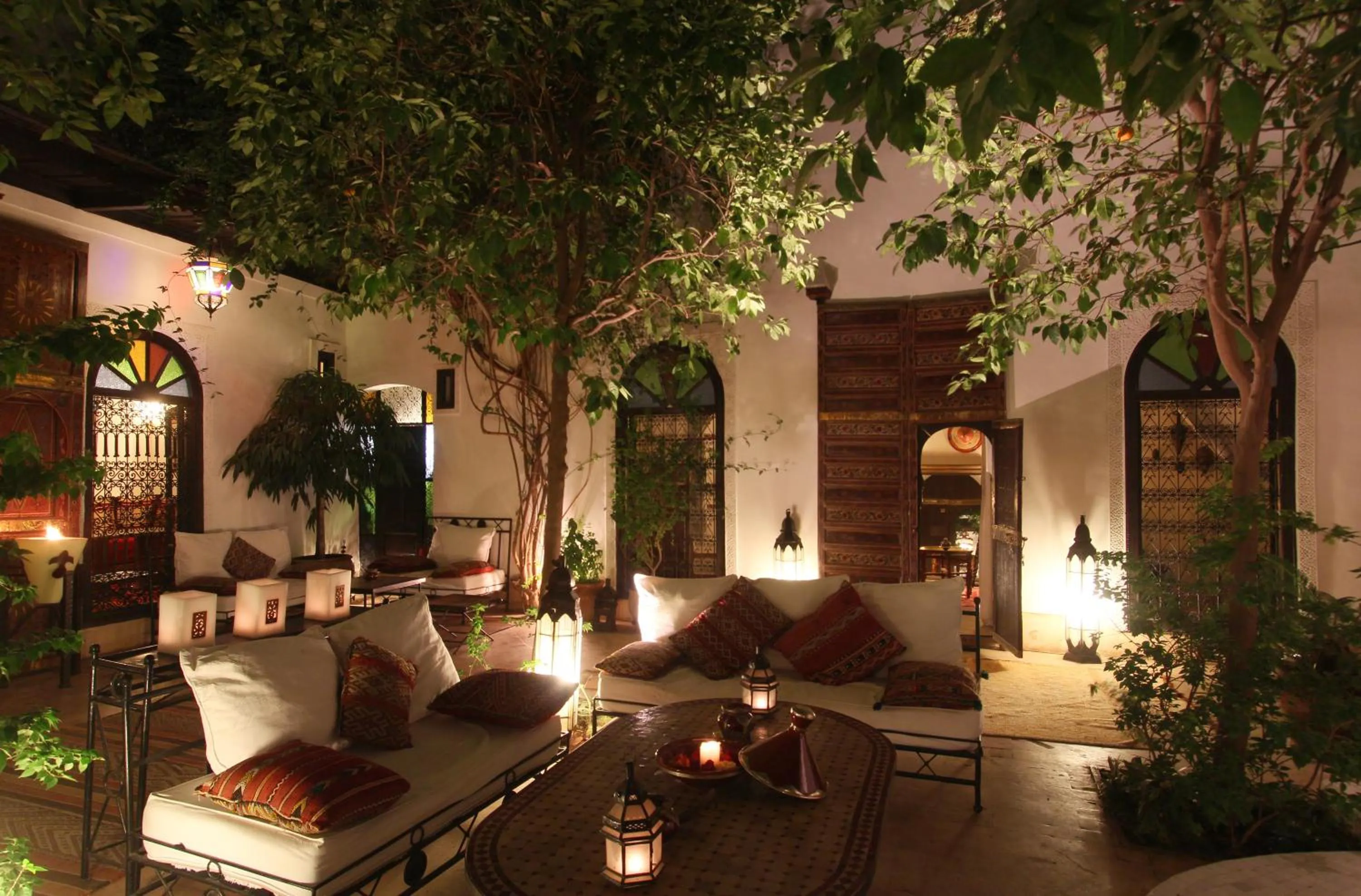 Inner courtyard view in Riad Karmela