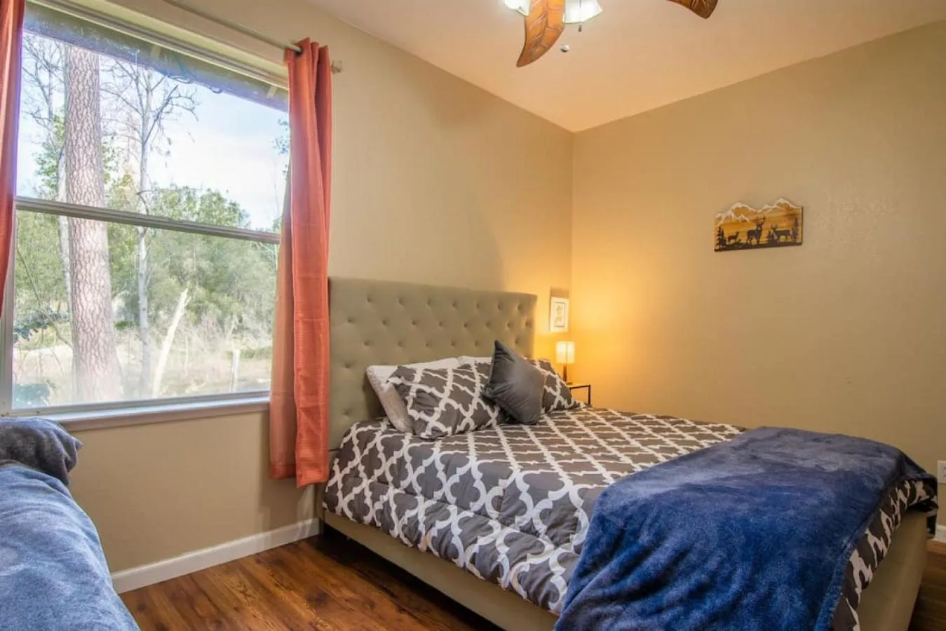 Bed in Forest Cabin by China Creek