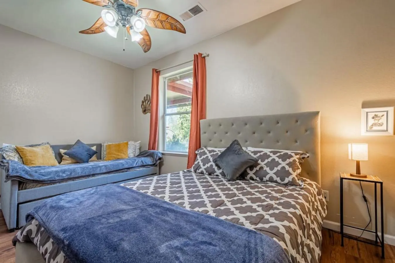 Bed in Forest Cabin by China Creek