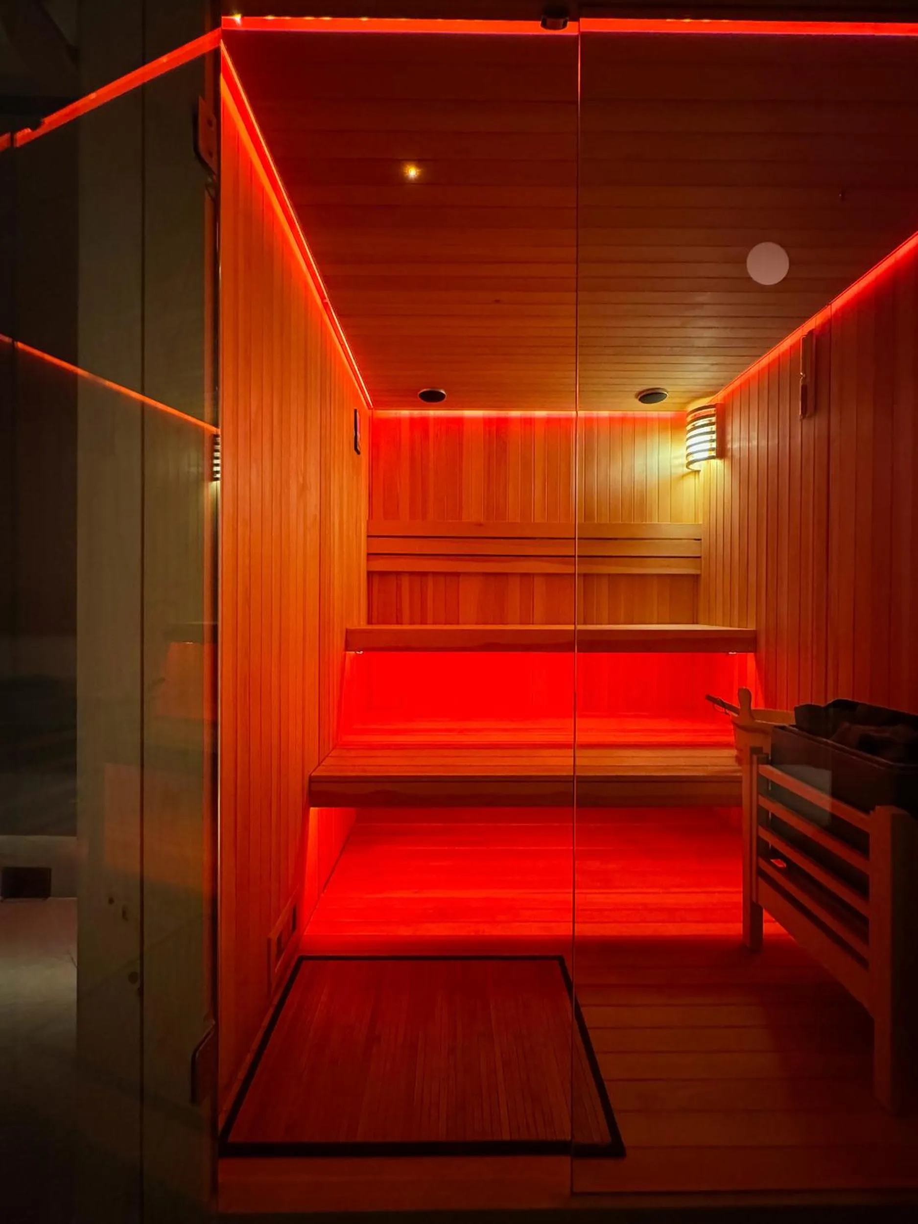 Sauna in Hotel Palazzo Durazzo Suites