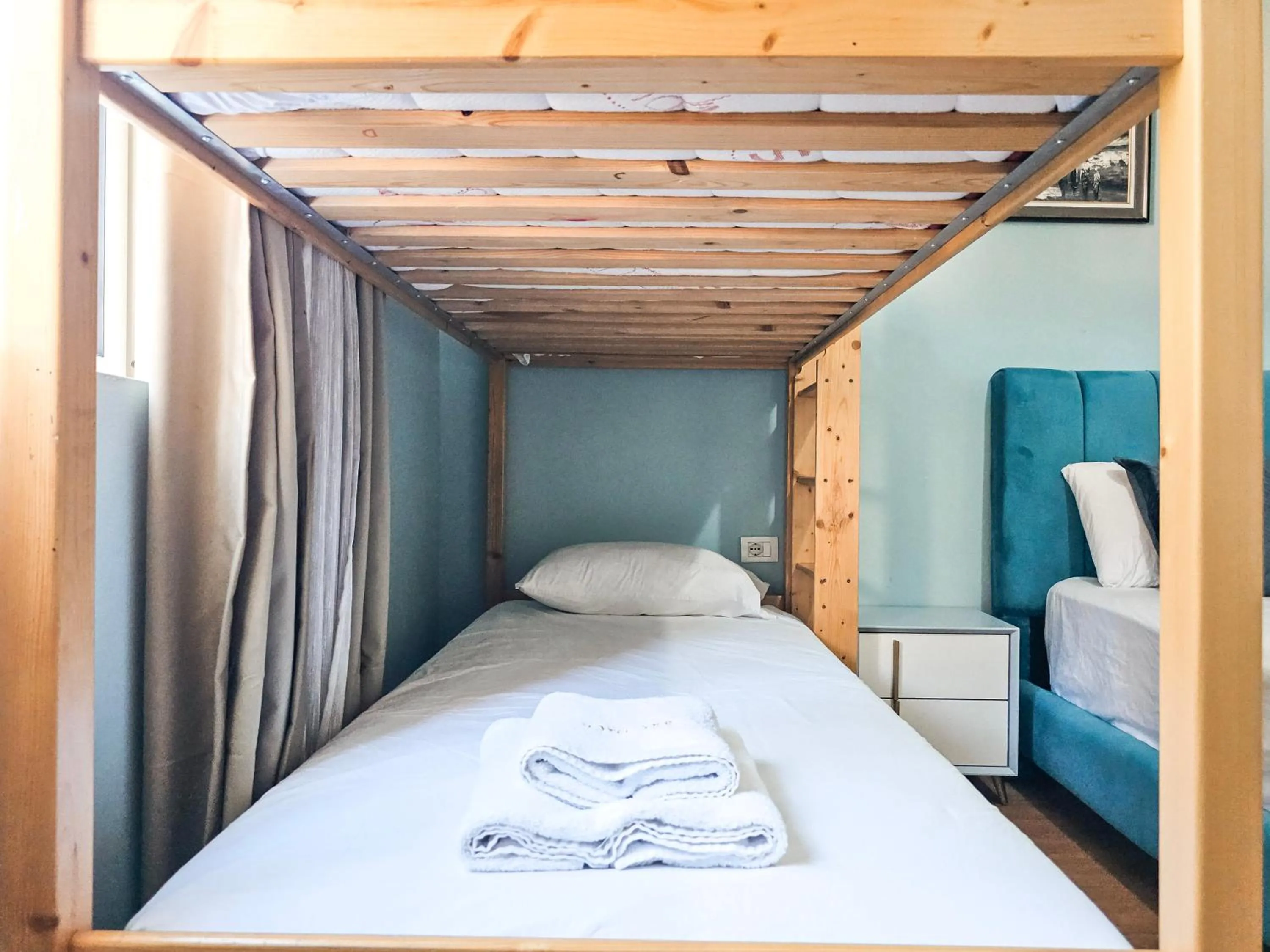 Bed in Hotel Tier Center