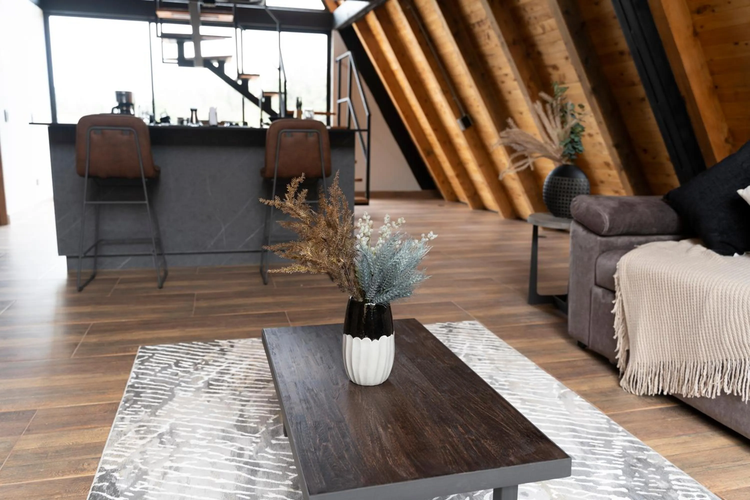 Living room in GRETEL CHALETS SUIZO