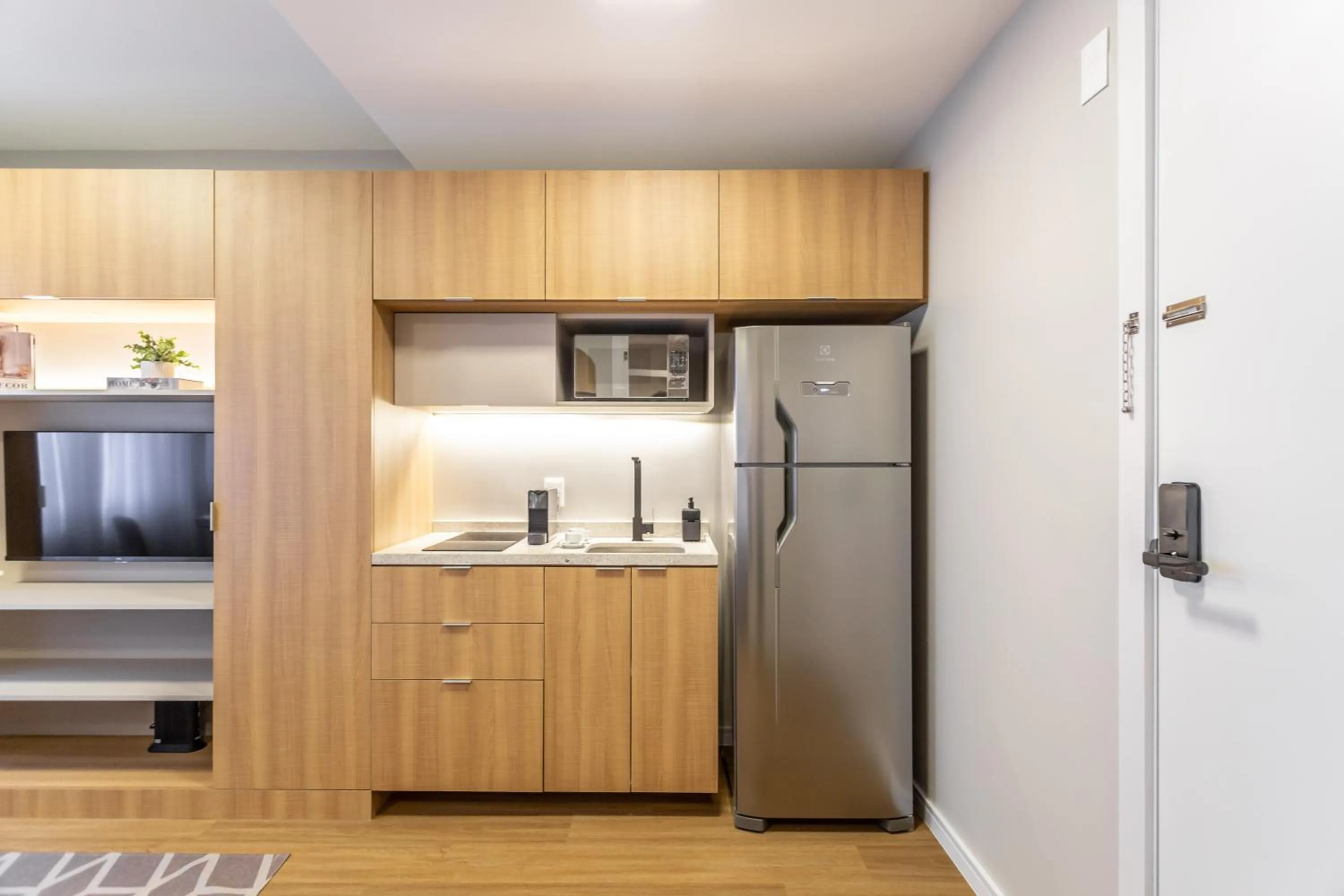 Kitchen or kitchenette in Charlie JP Redenção Cidade Baixa