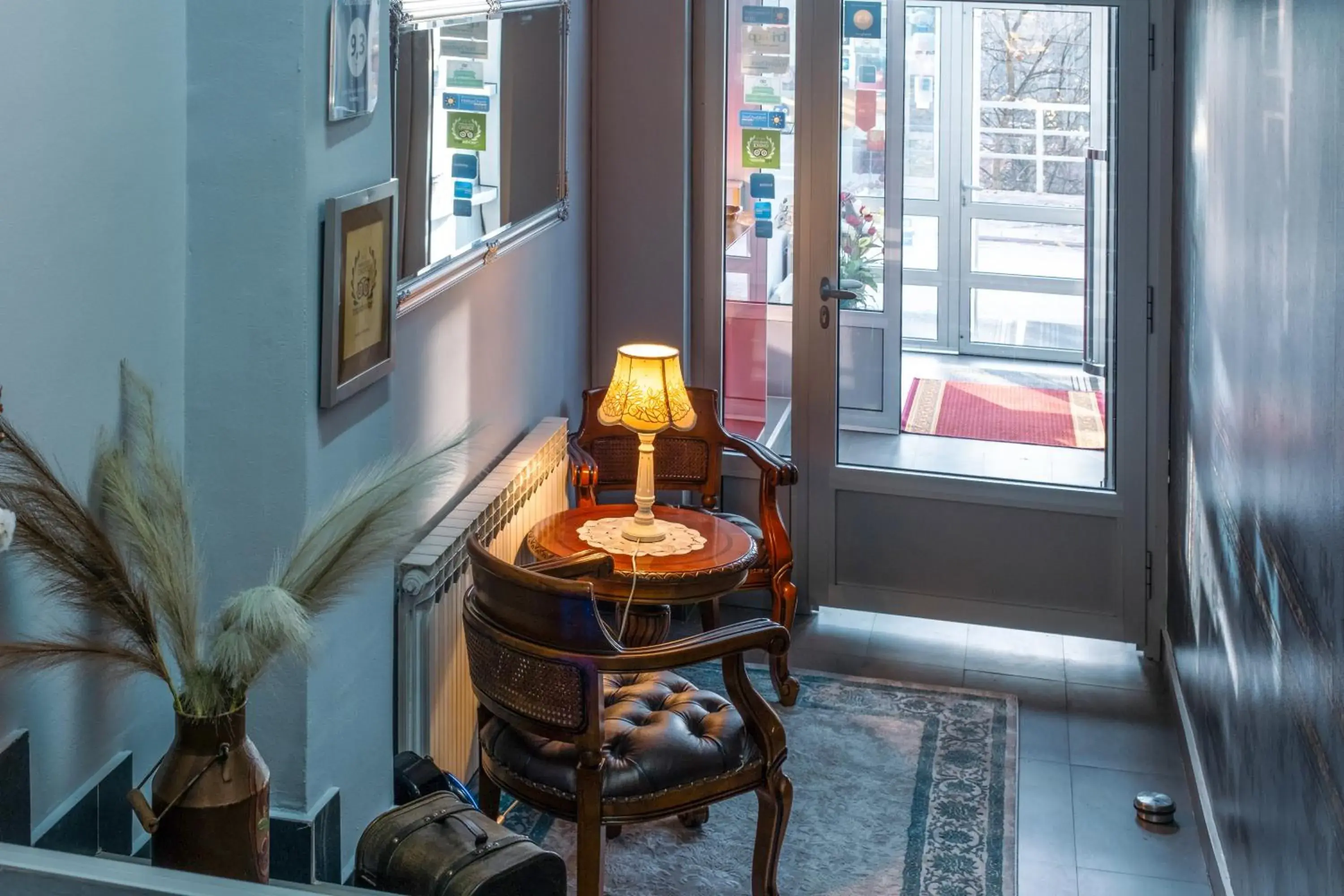 Lobby or reception, Bed in Hotel Villa Harmony - Free Parking Lobby or reception, Bed in Hotel Villa Harmony - Free Parking