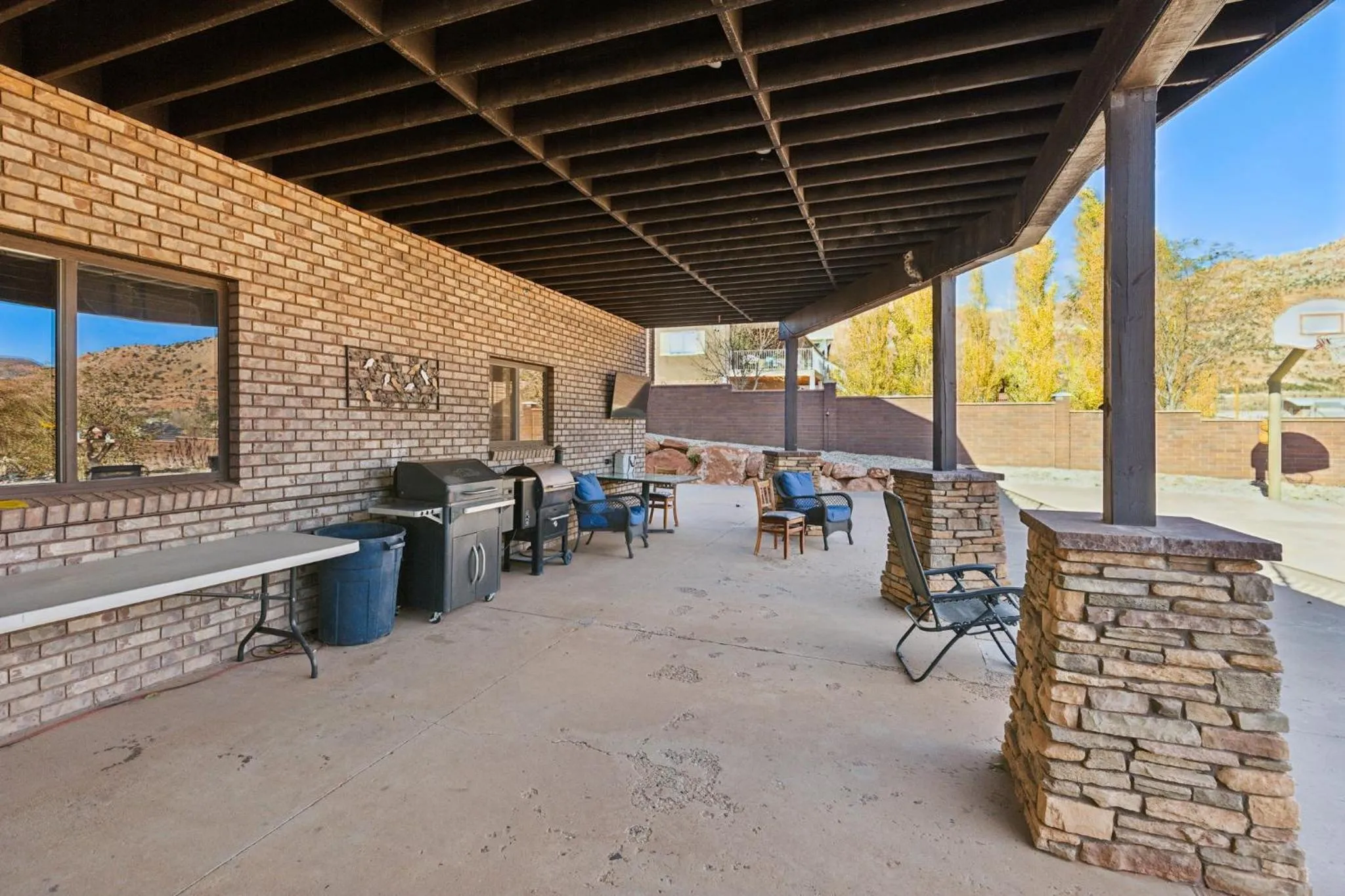 Patio in Zion Cliff Lodge