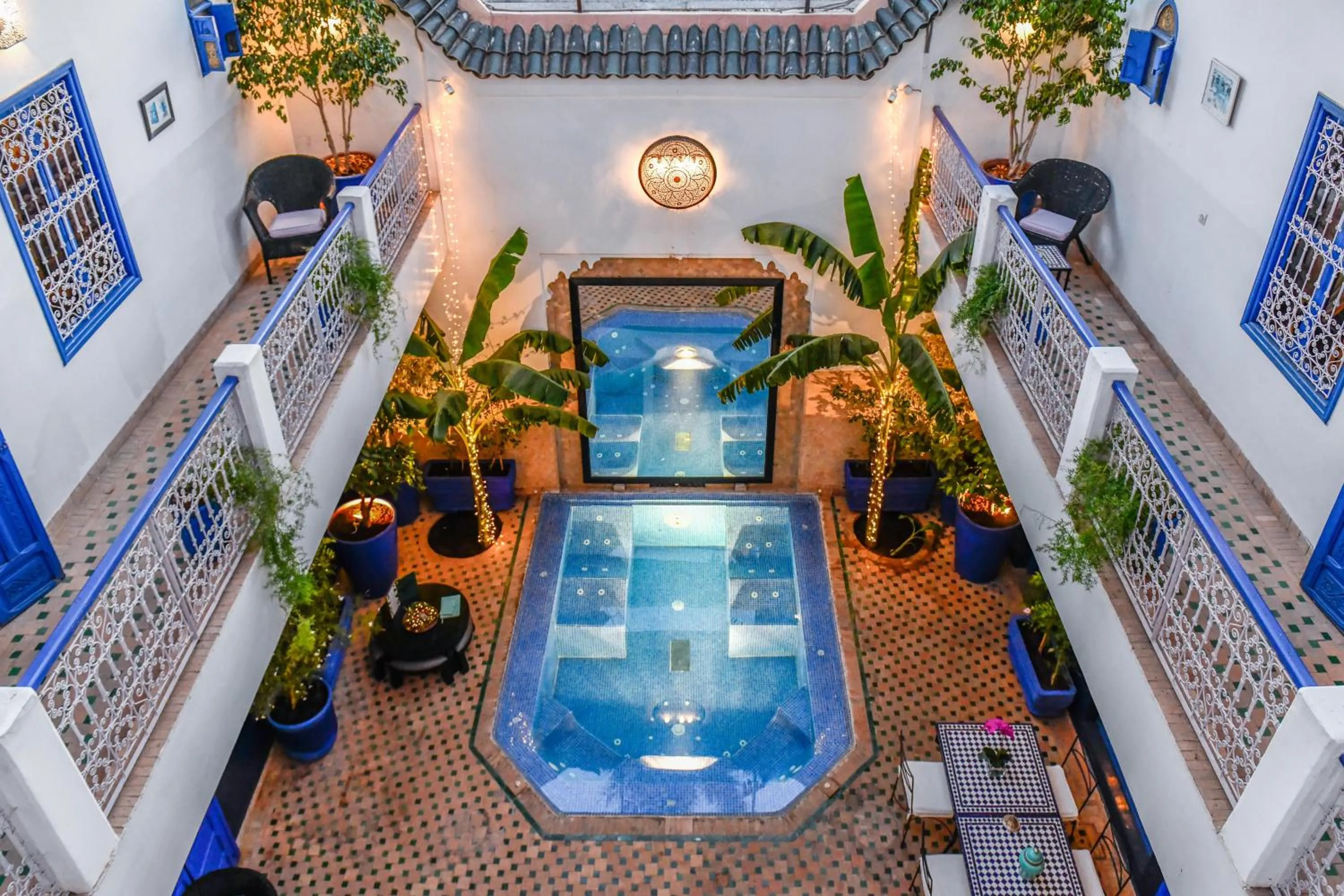 Pool view in Riad Sheba