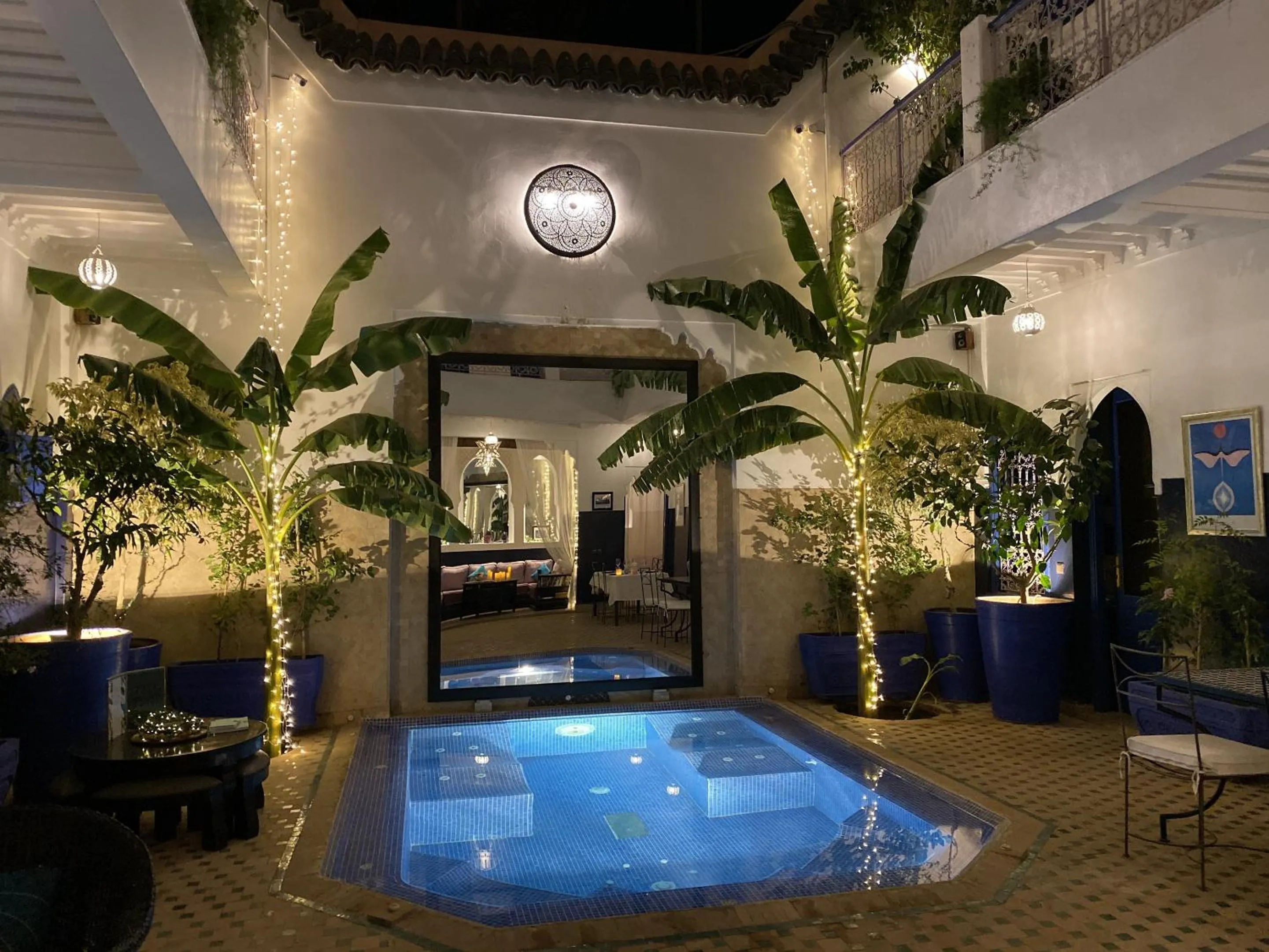 Pool view in Riad Sheba