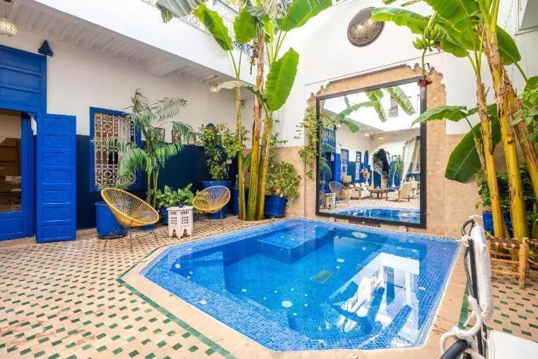 Pool view in Riad Sheba