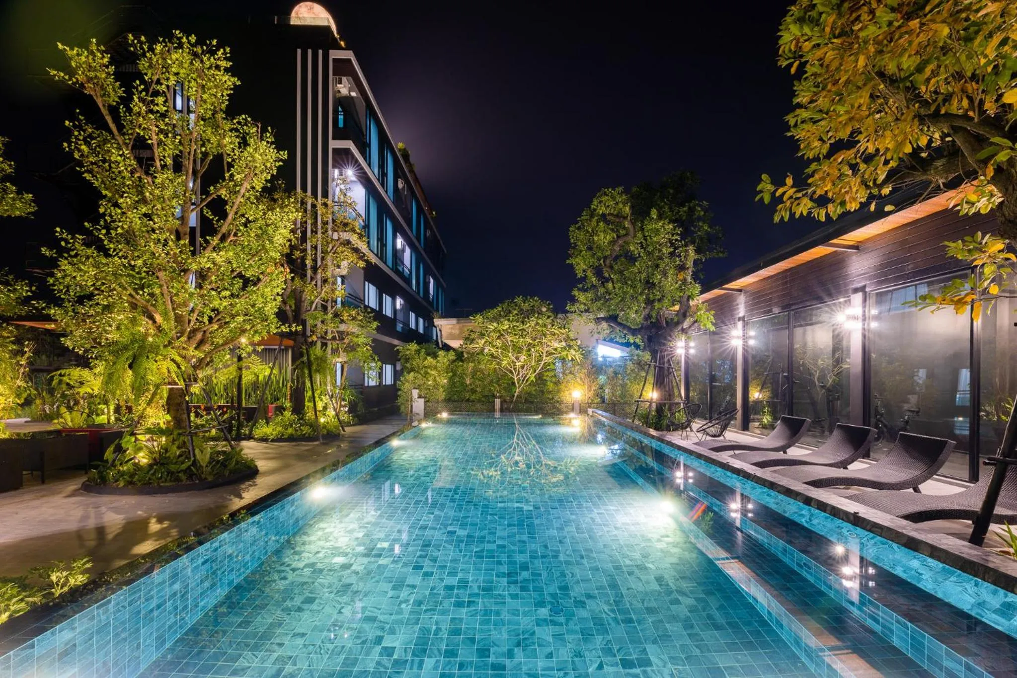 Night in The View Chiang Dao