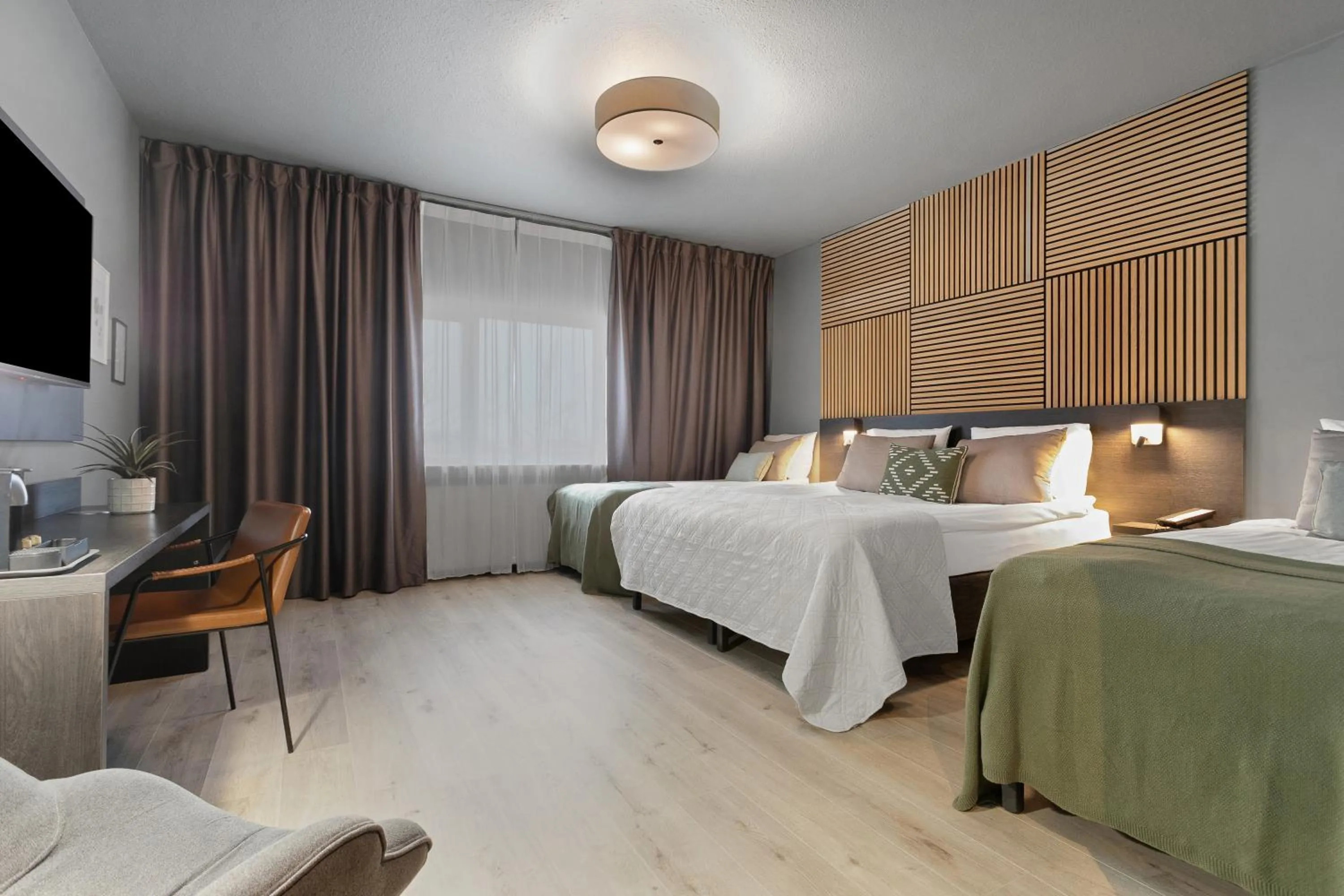 Bed in Konvin Hotel by Reykjavik Keflavik Airport