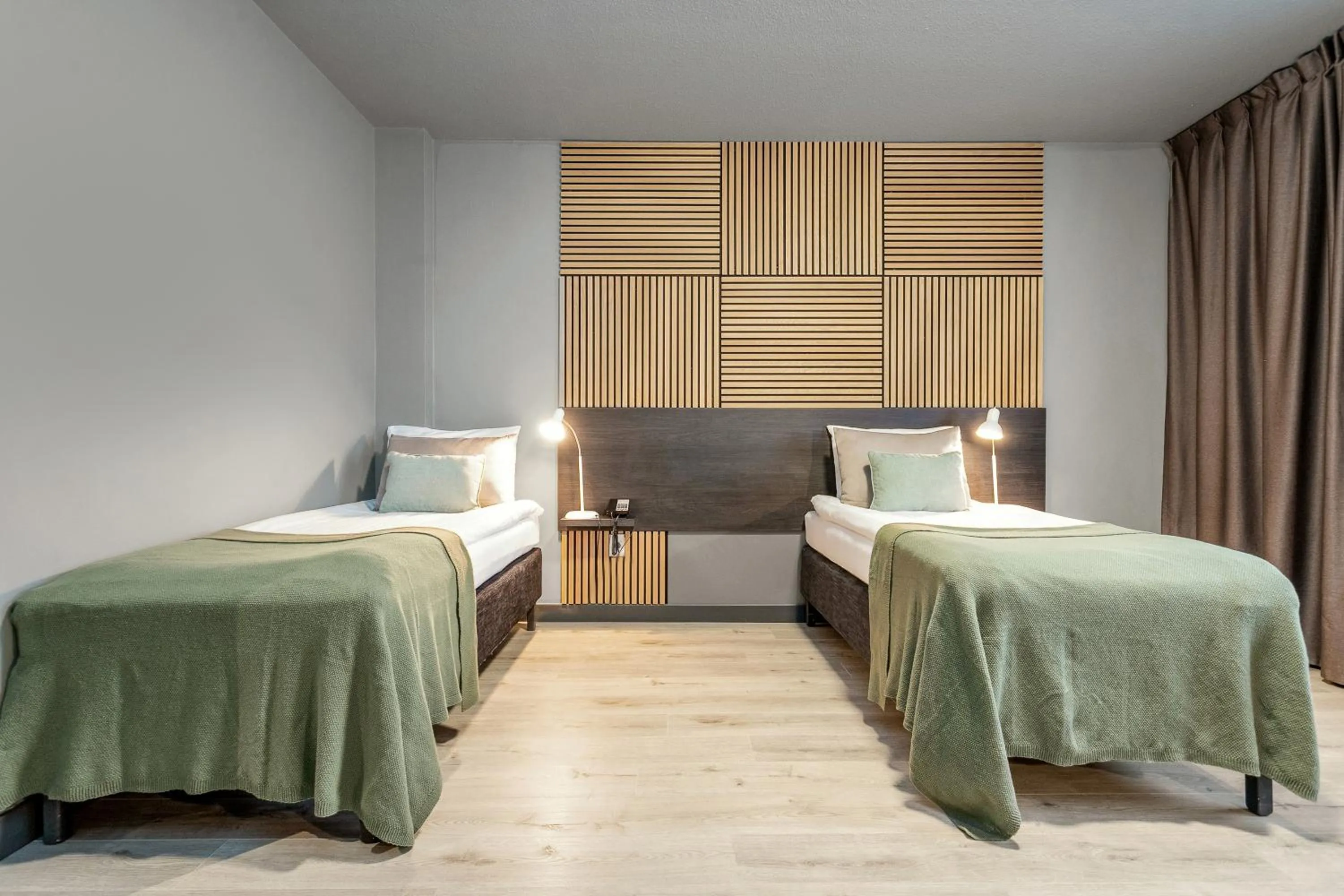 Bed in Konvin Hotel by Reykjavik Keflavik Airport