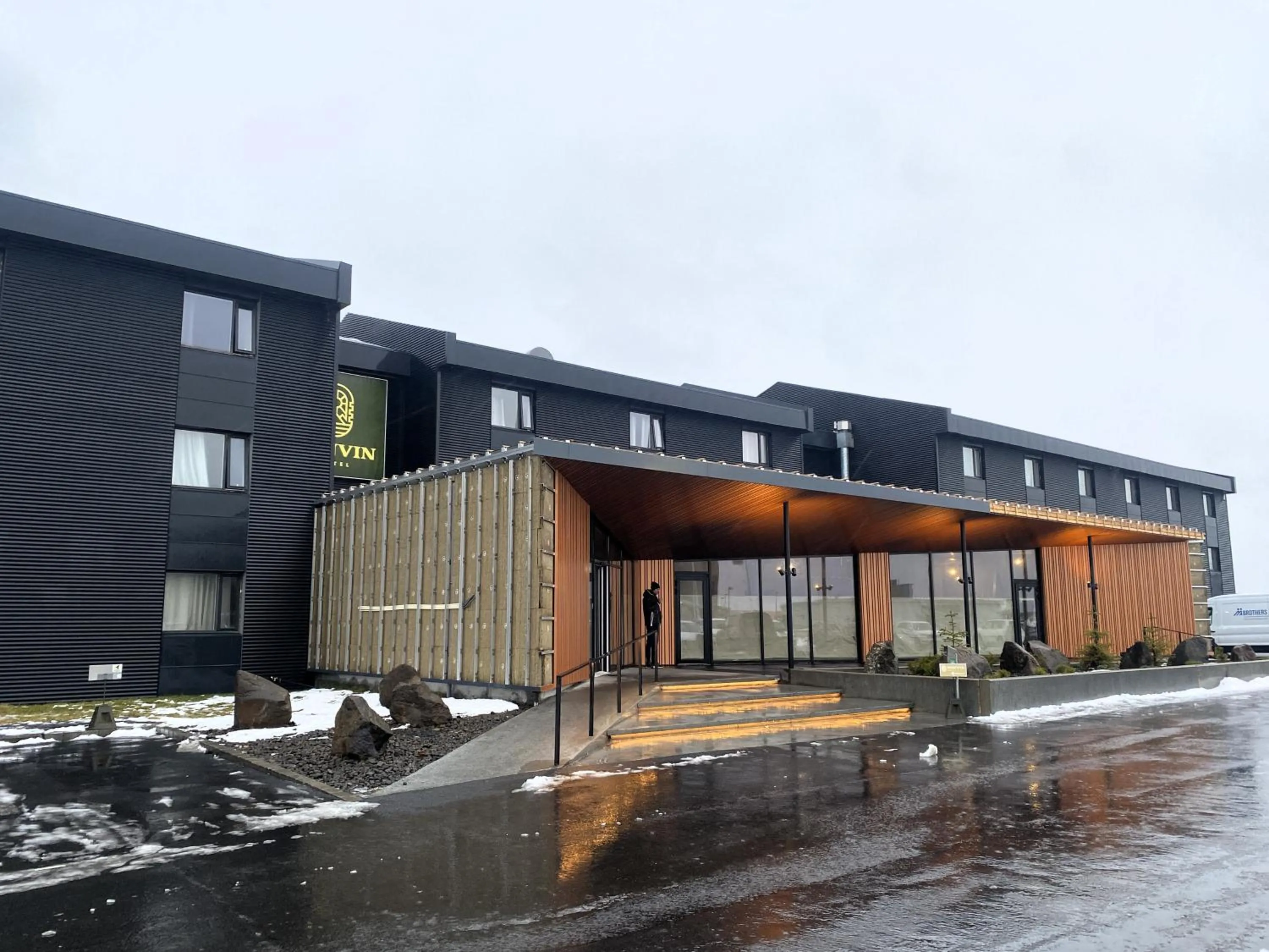 Property building in Konvin Hotel by Reykjavik Keflavik Airport