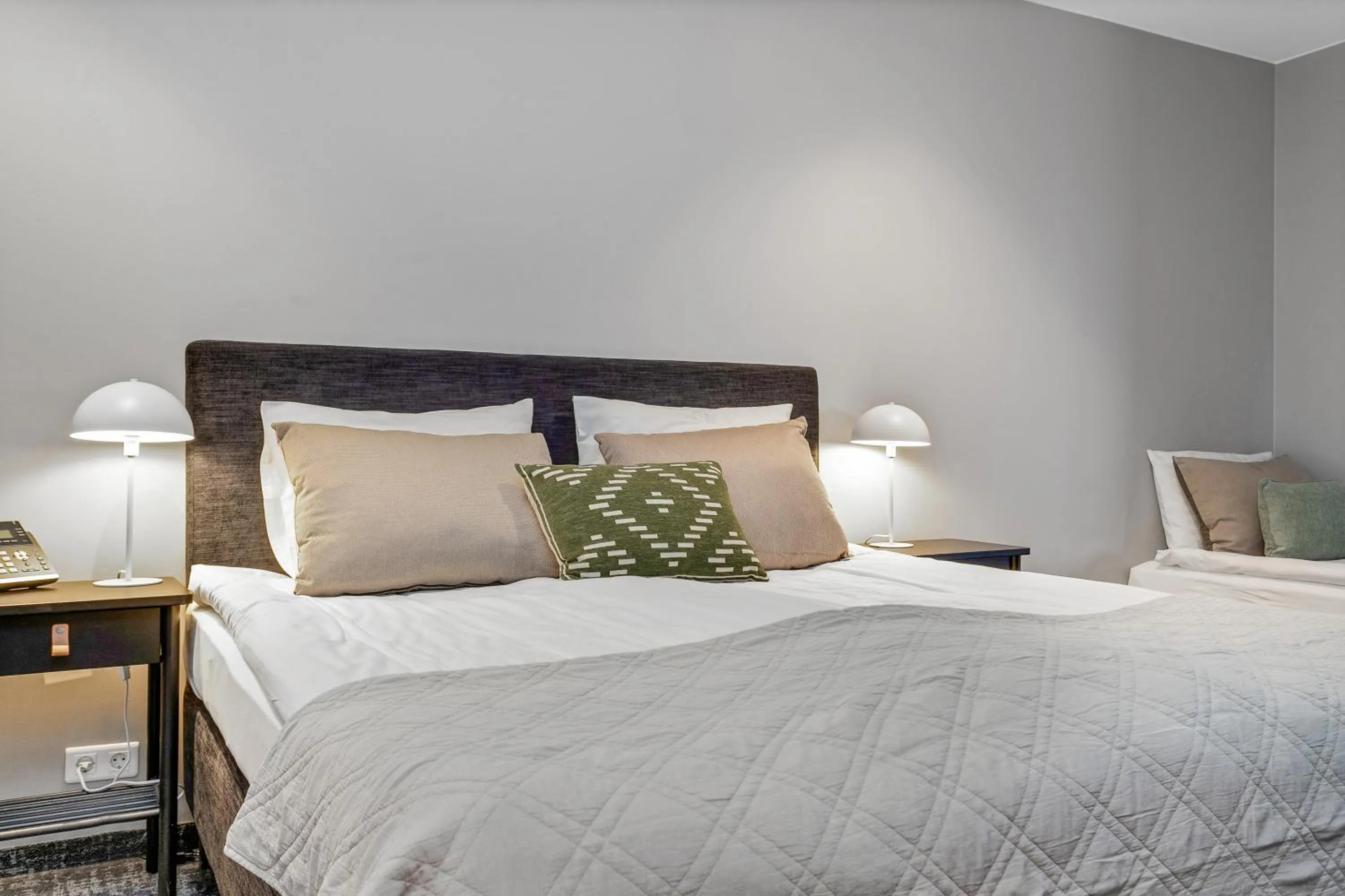 Bed in Konvin Hotel by Reykjavik Keflavik Airport