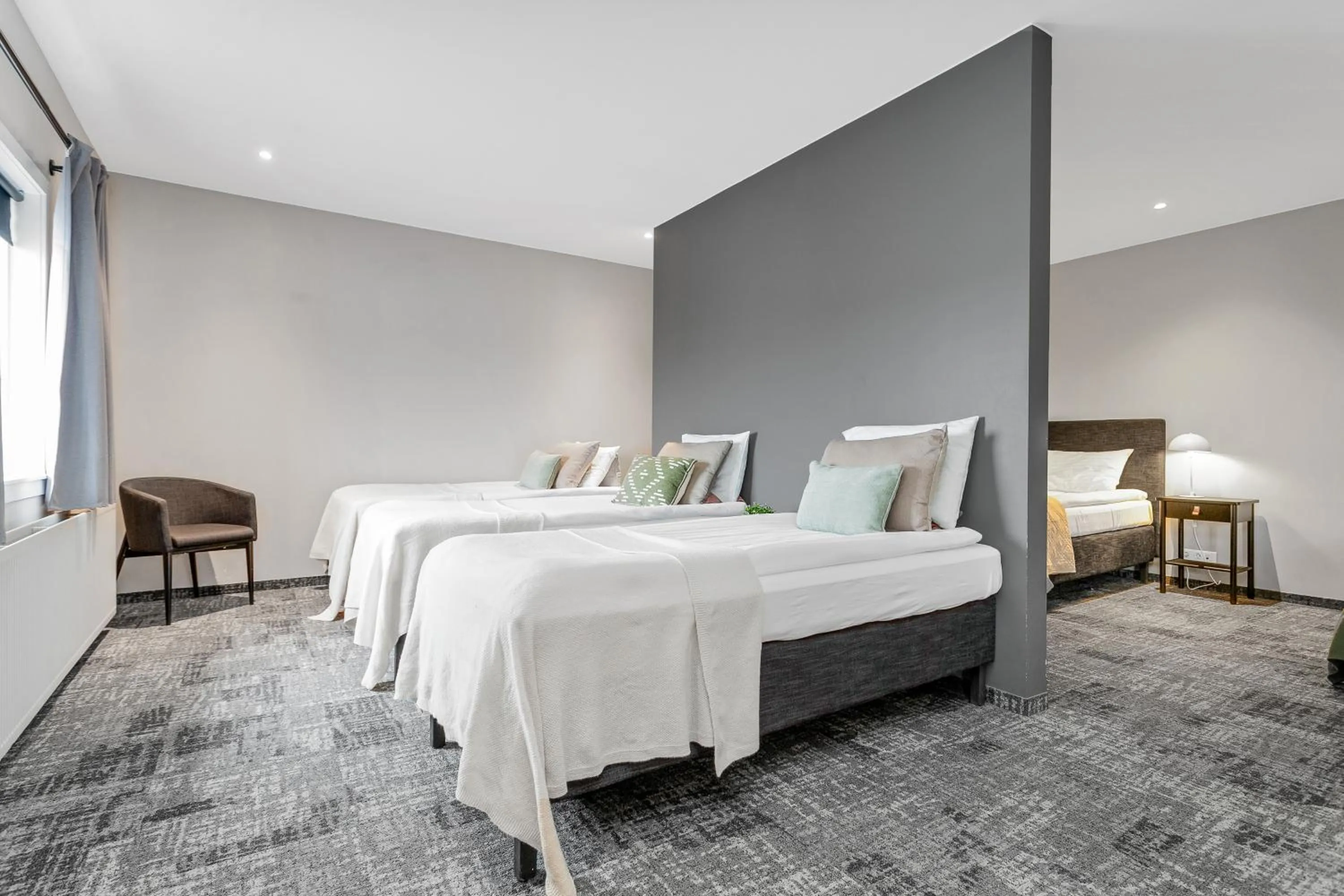 Bed in Konvin Hotel by Reykjavik Keflavik Airport