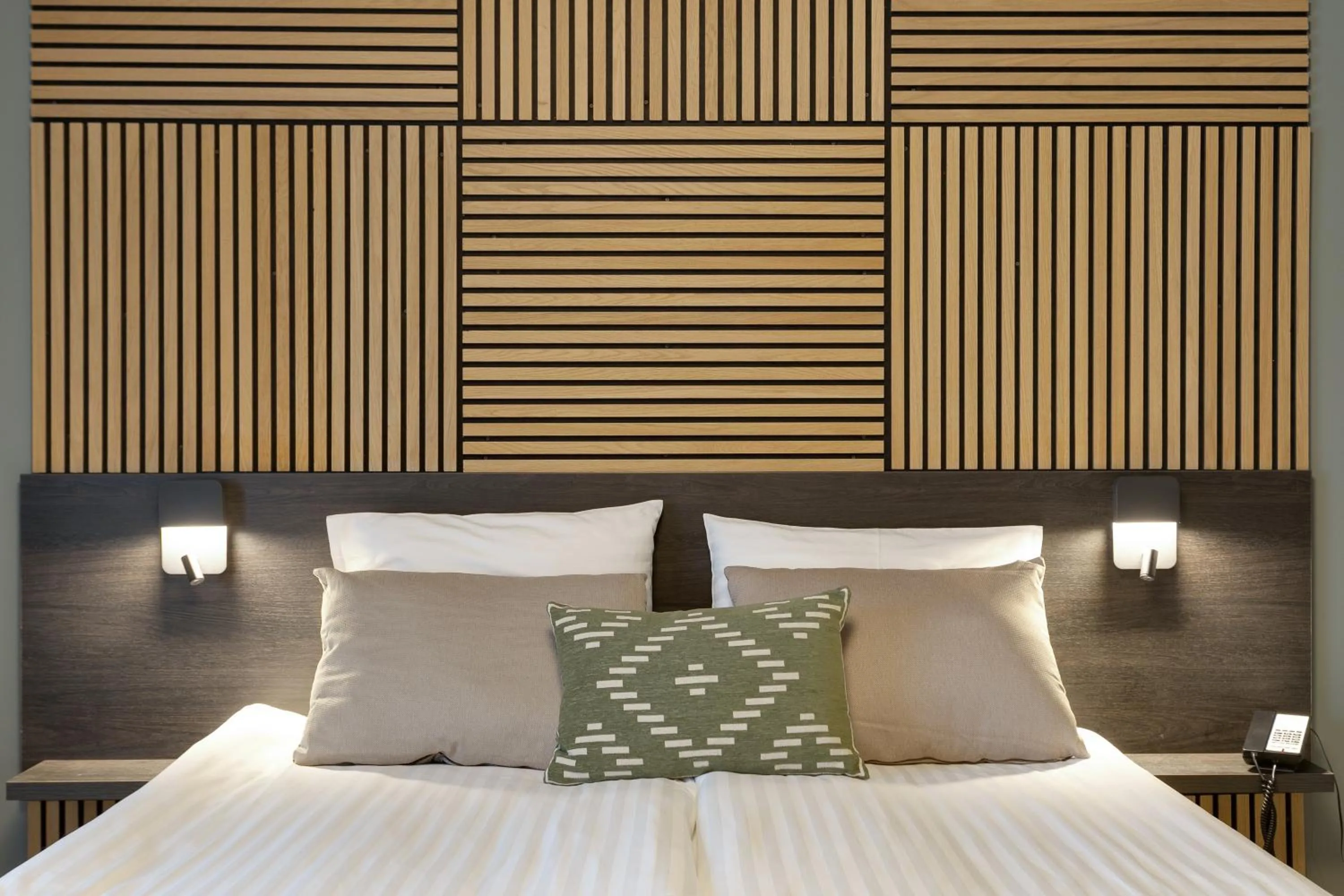 Bed in Konvin Hotel by Reykjavik Keflavik Airport