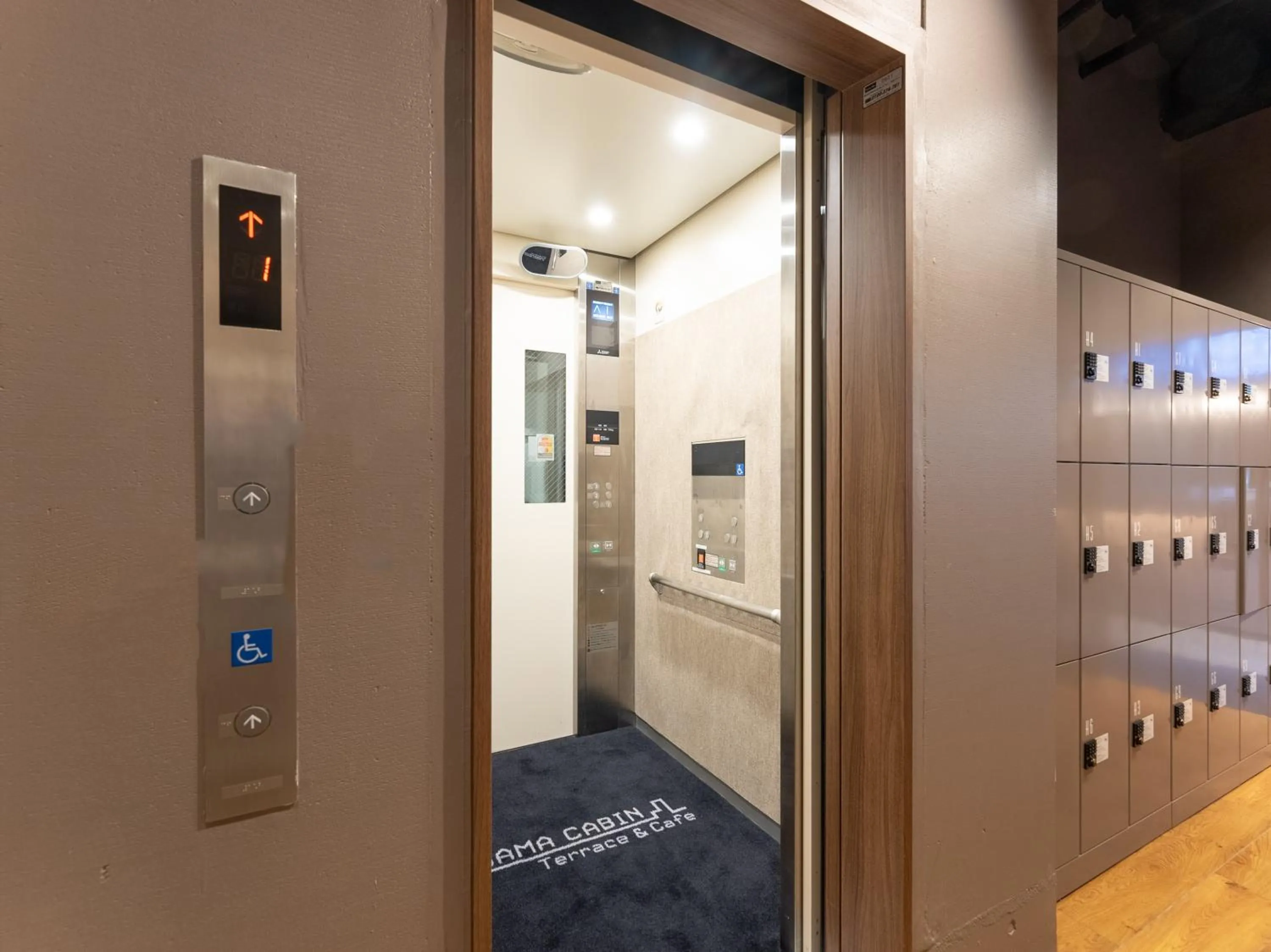 elevator in Tabist MAYUDAMA CABIN