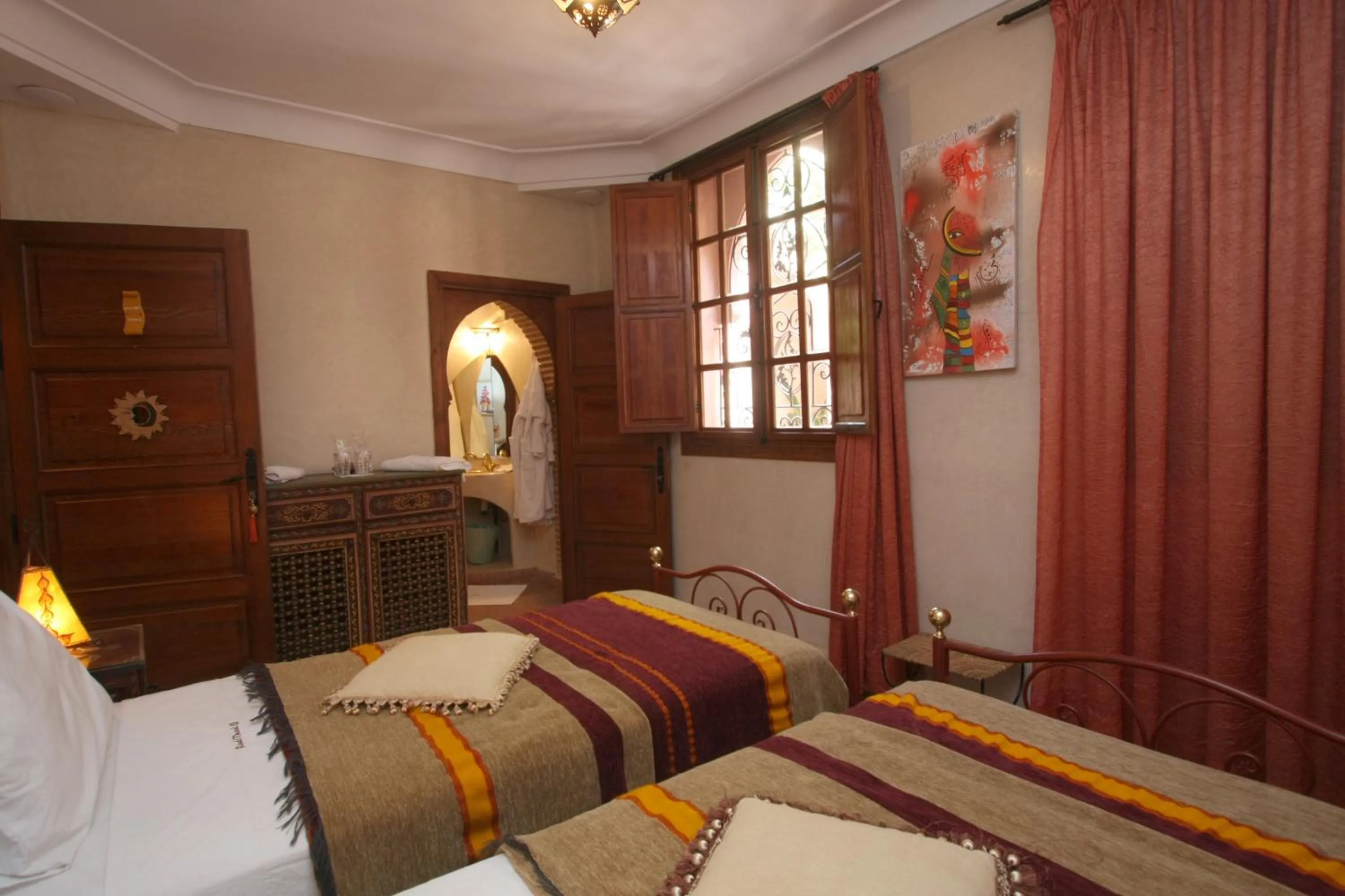 Bedroom, Bed in Riad Mazal