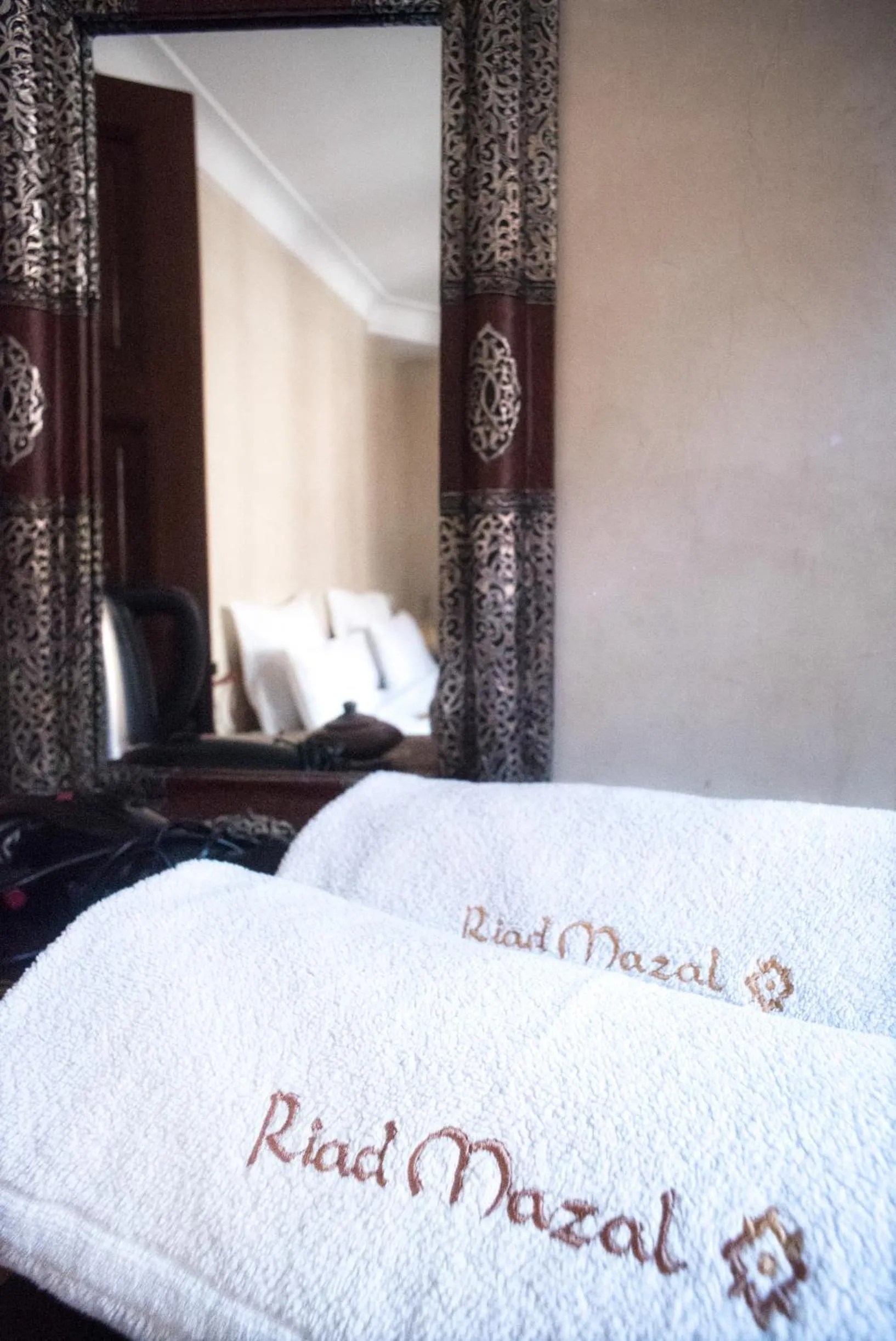 Decorative detail, Bed in Riad Mazal