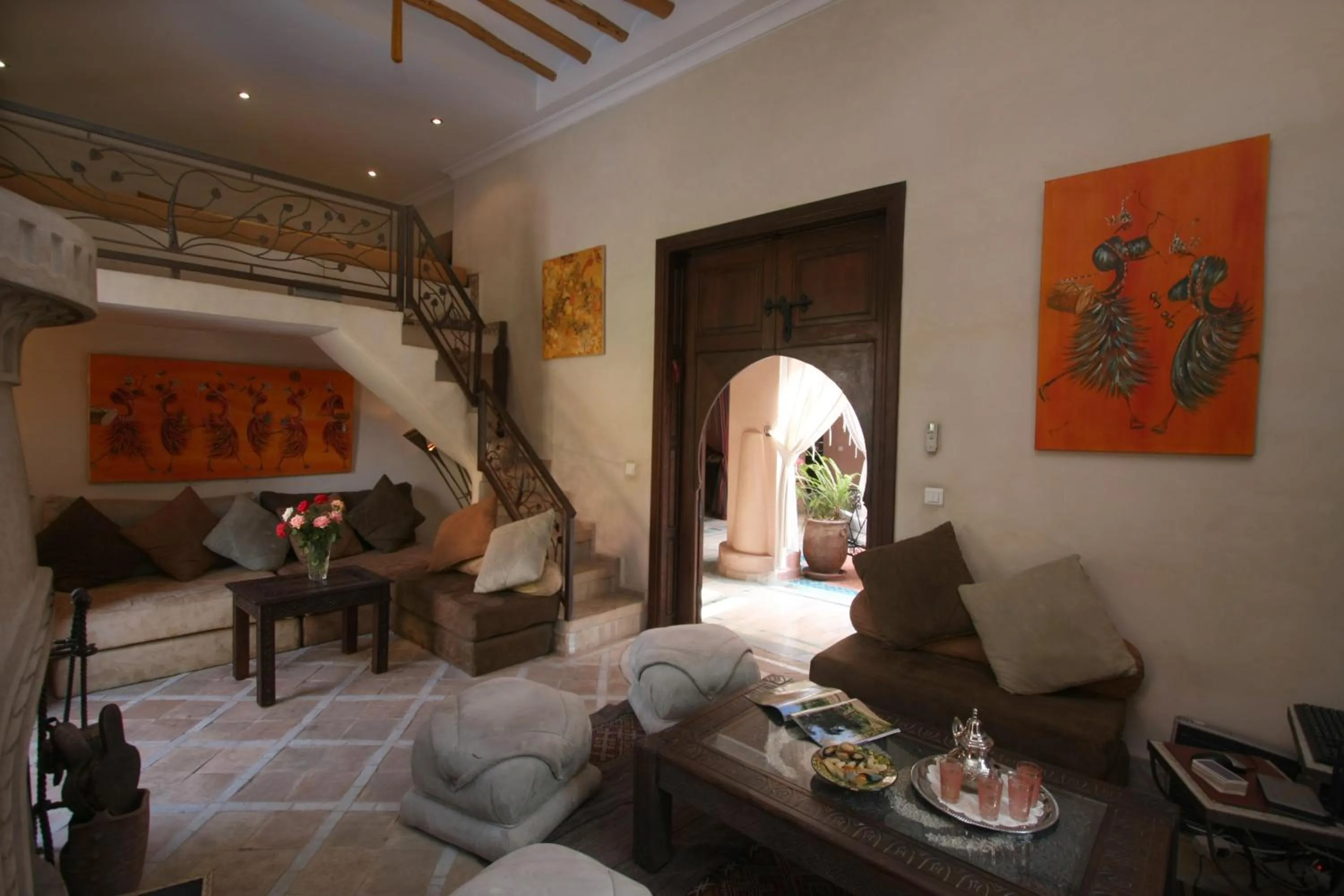 Communal lounge/ TV room in Riad Mazal
