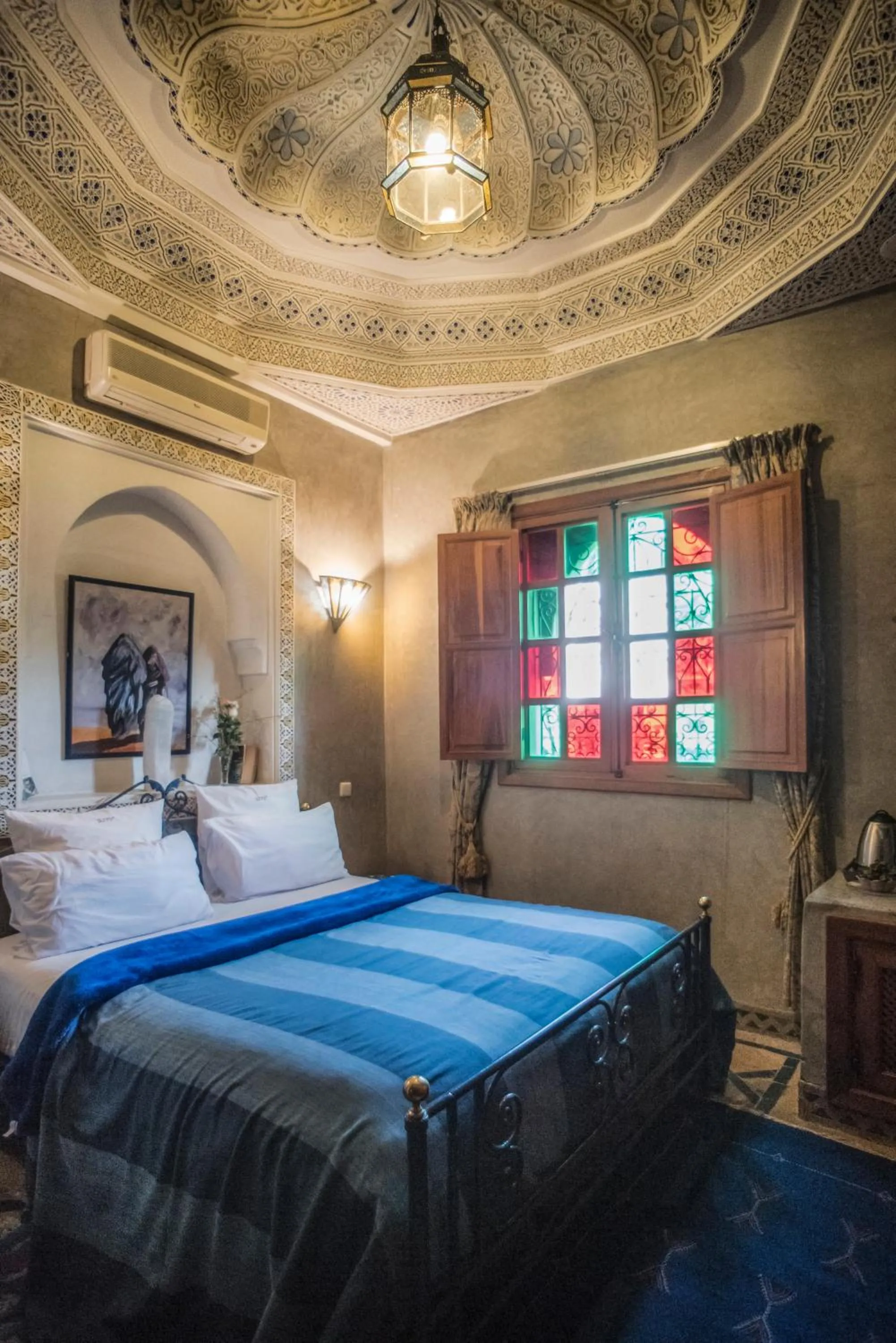 Decorative detail, Bed in Riad Mazal