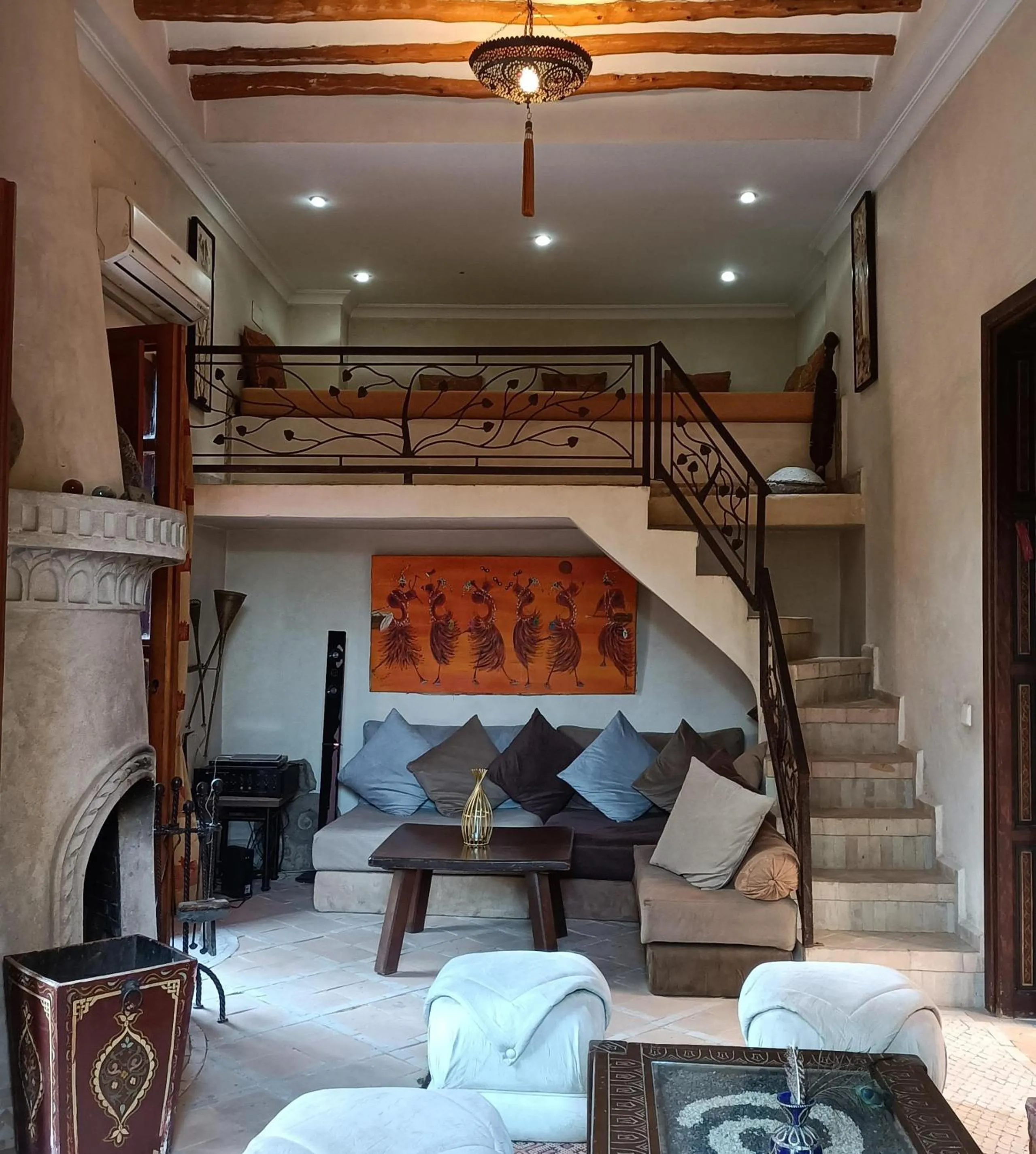 Seating area in Riad Mazal