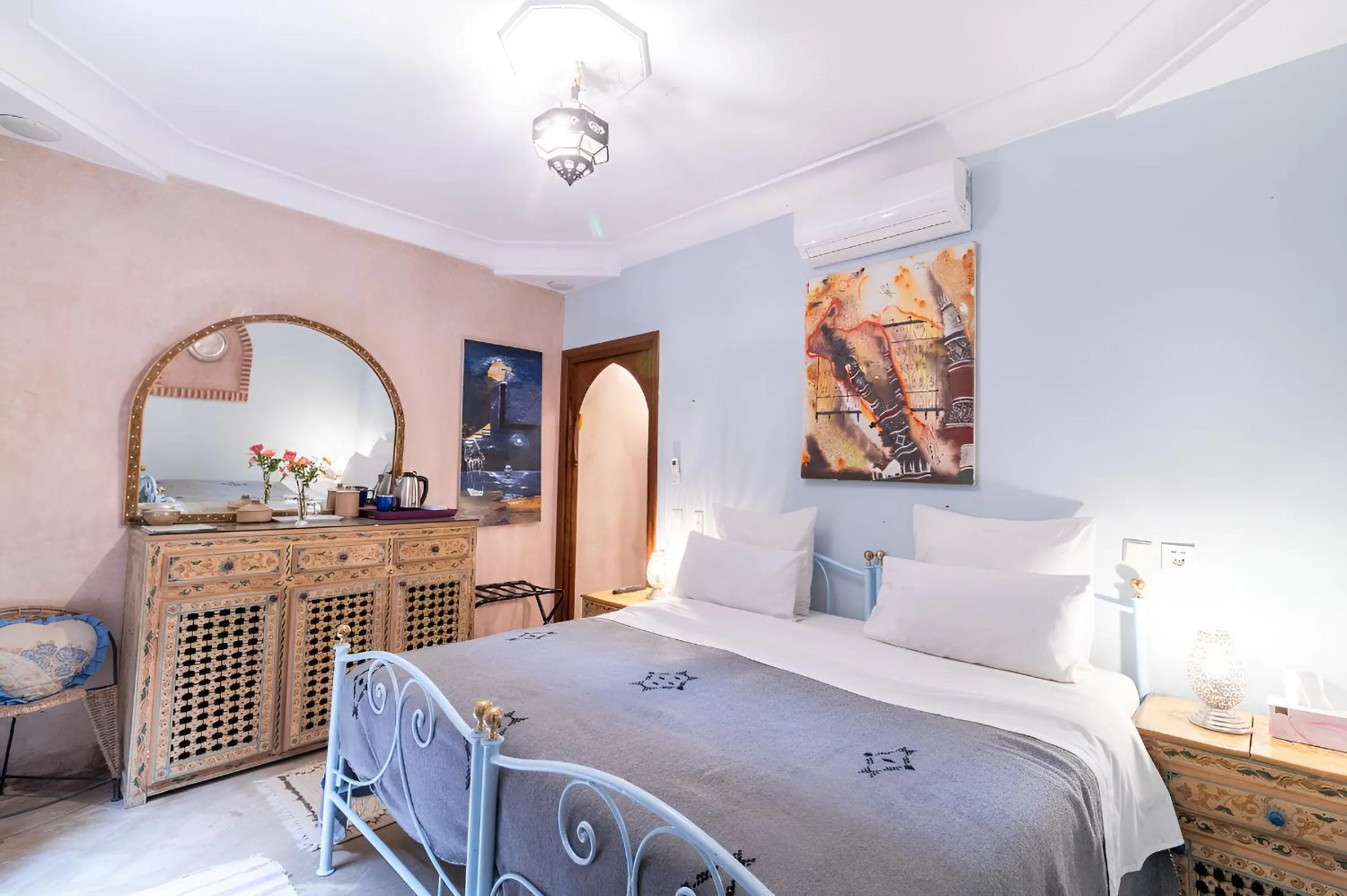Bed in Riad Mazal