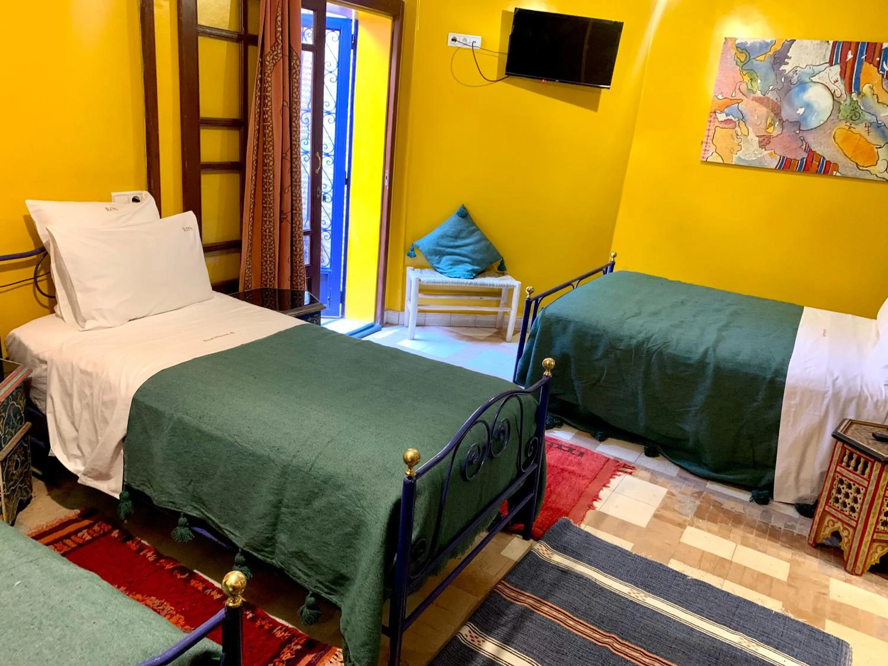 Bed in Riad Mazal