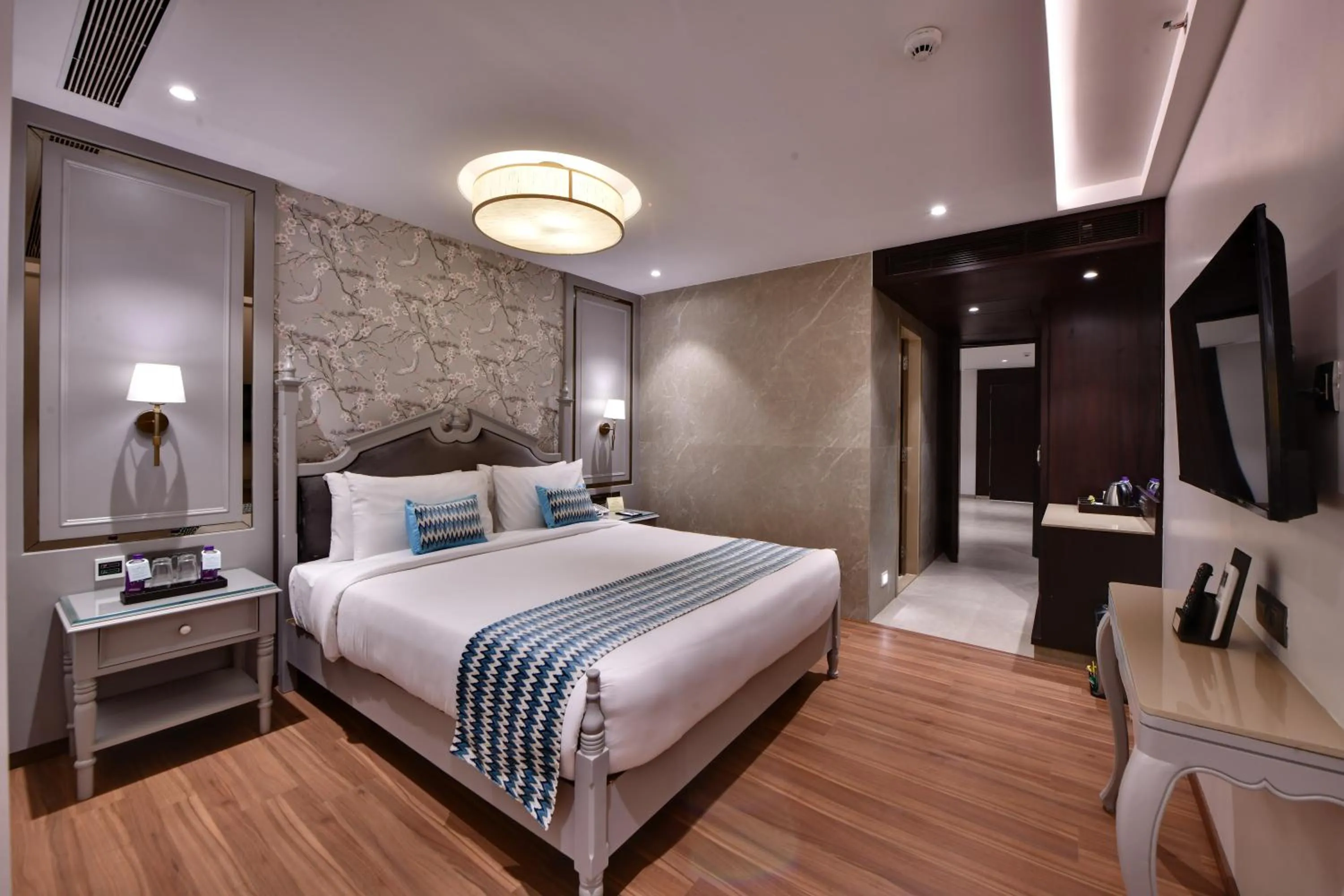 Bed in The Fern Shelter Resort Palghar