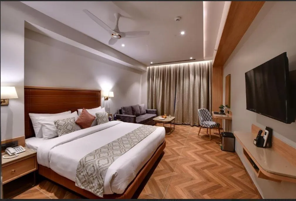 Living room, Bed in The Fern Shelter Resort Palghar
