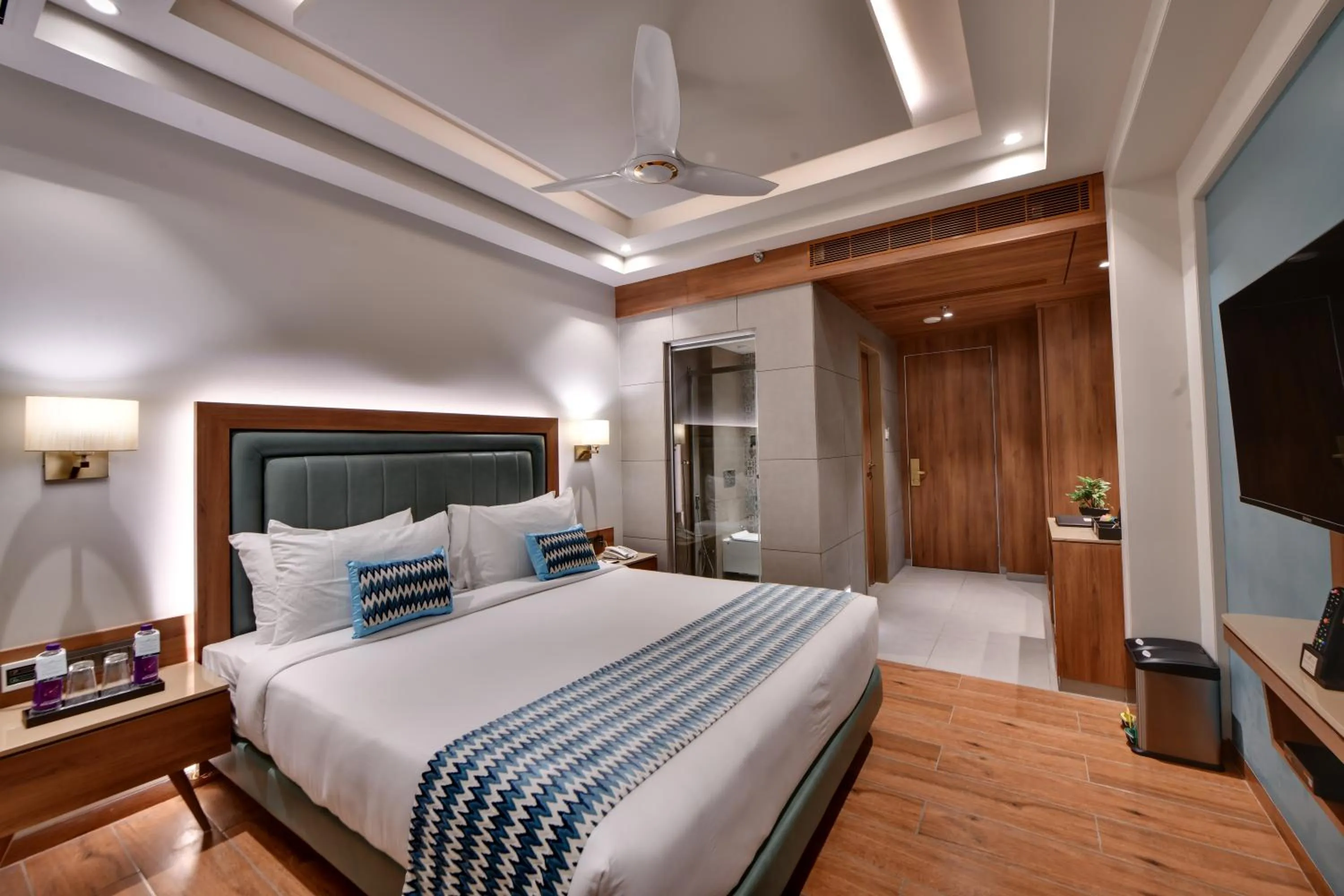 Bed in The Fern Shelter Resort Palghar