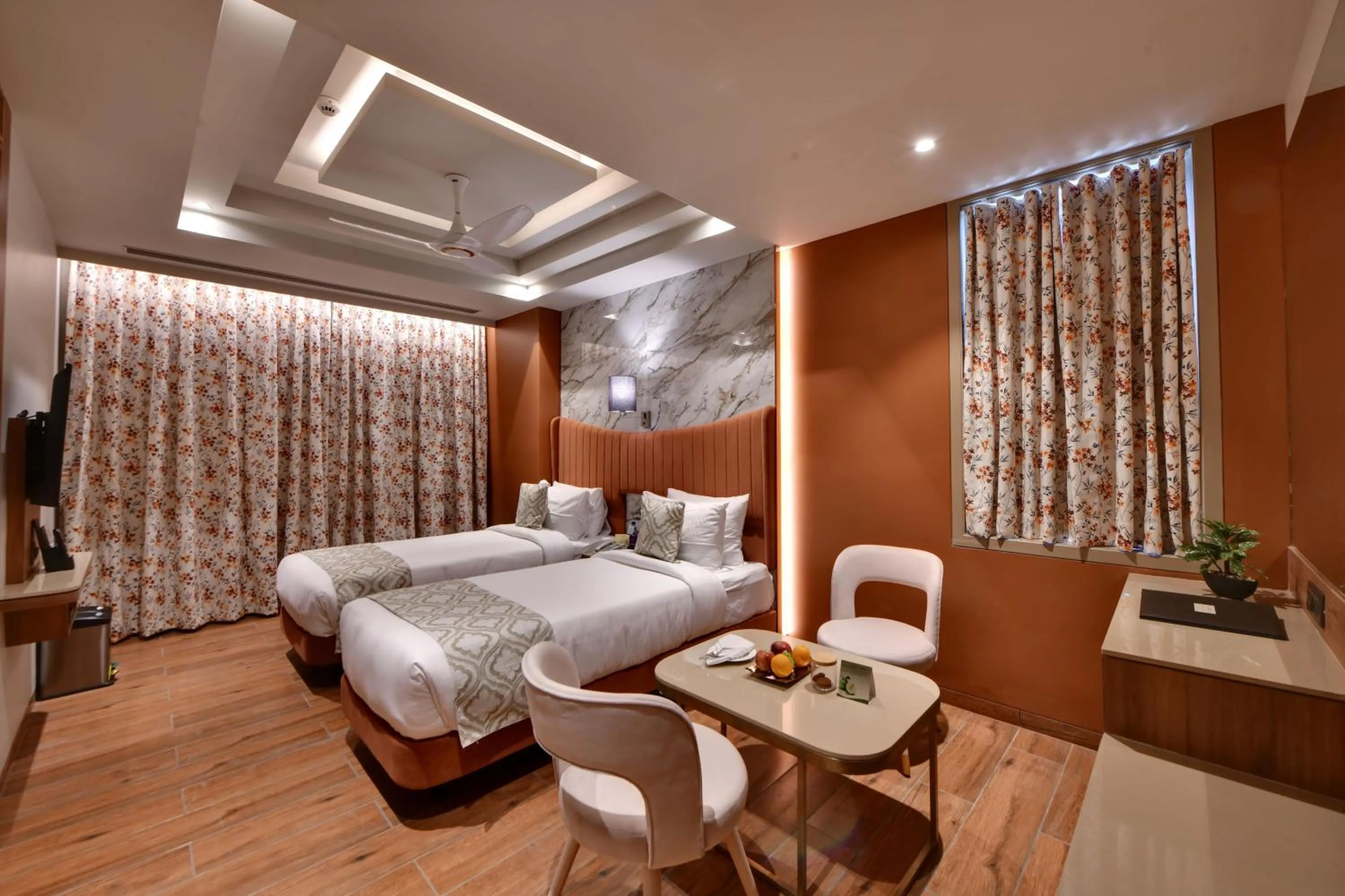 Living room, Bed in The Fern Shelter Resort Palghar