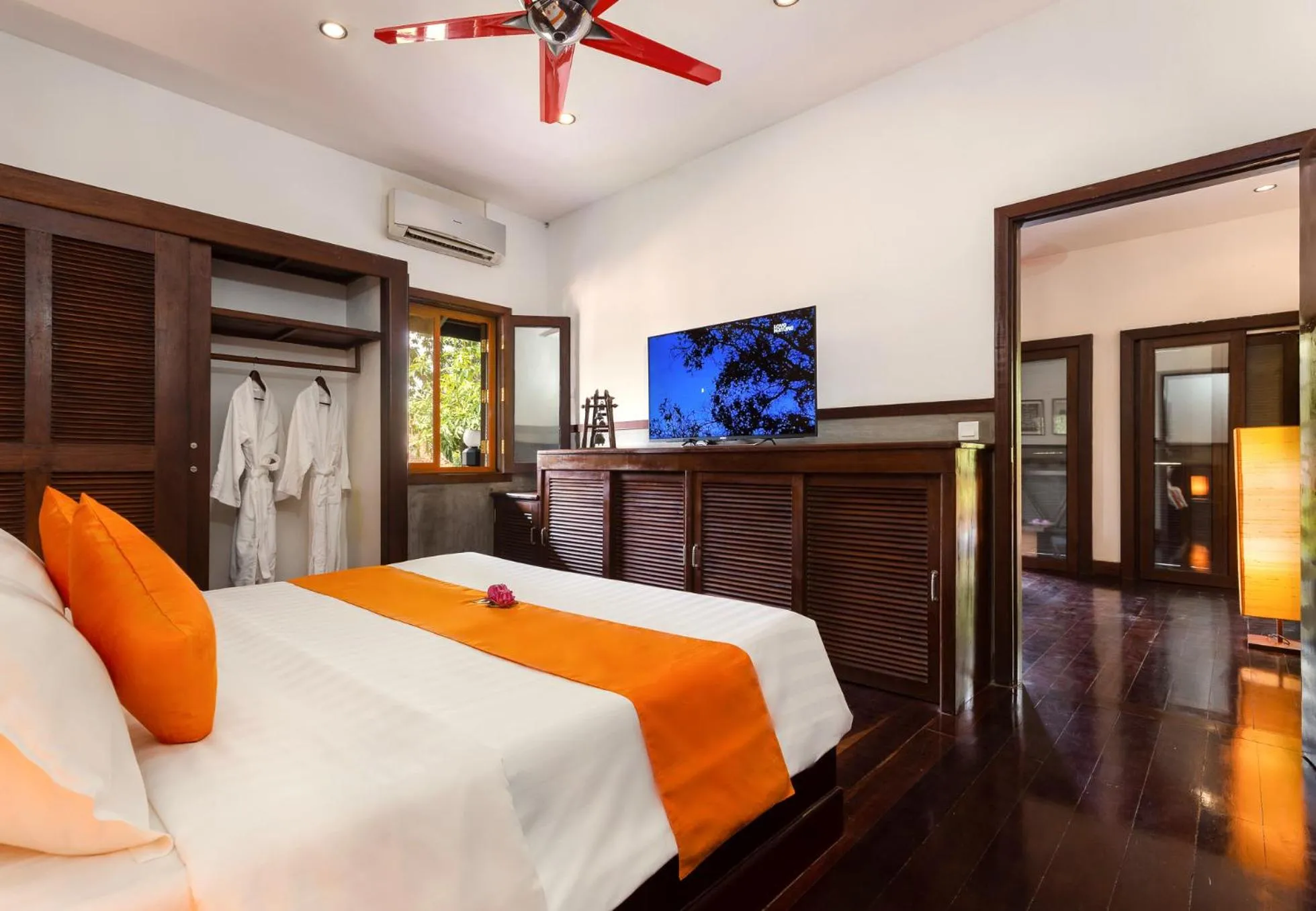 Bed in SOK VILLA by Angkorstays