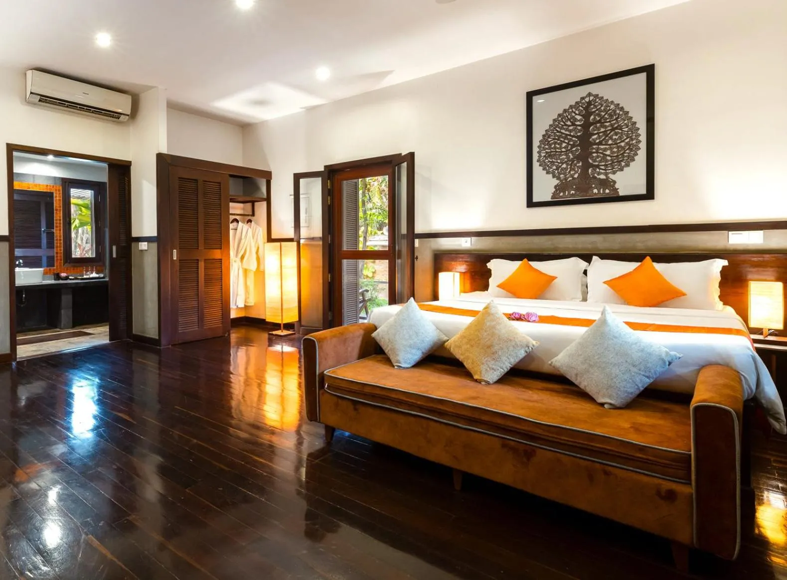 Bed in SOK VILLA by Angkorstays