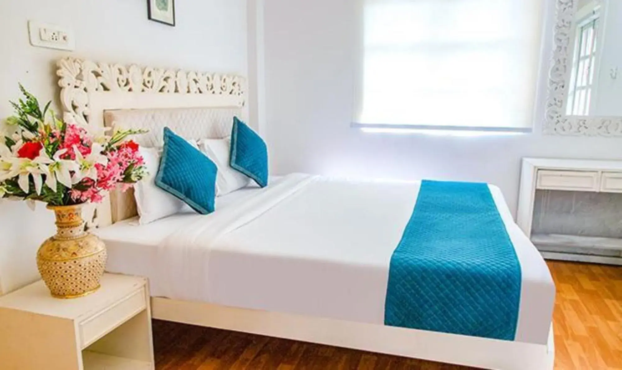 Bed in FabHotel Prime Toro Highland Beach Resort With Pool - 500M From Candolim Beach Bed in FabHotel Prime Toro Highland Beach Resort With Pool - 500M From Candolim Beach