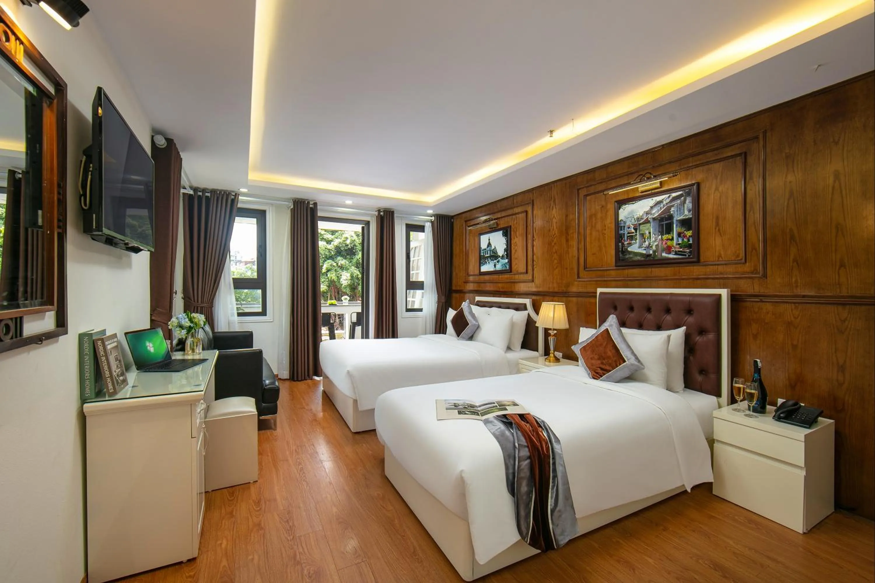 Photo of the whole room, Bed in TrangTrang Classy Hotel