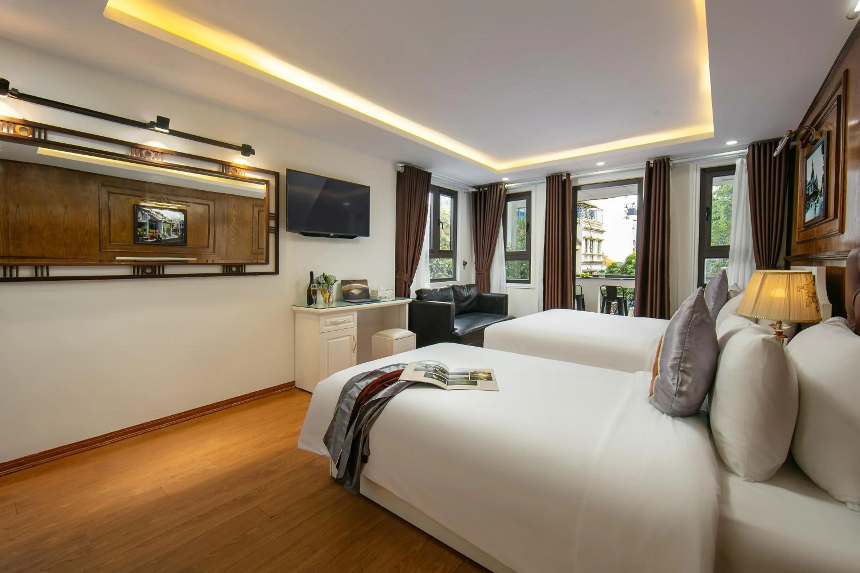 Bed in TrangTrang Classy Hotel