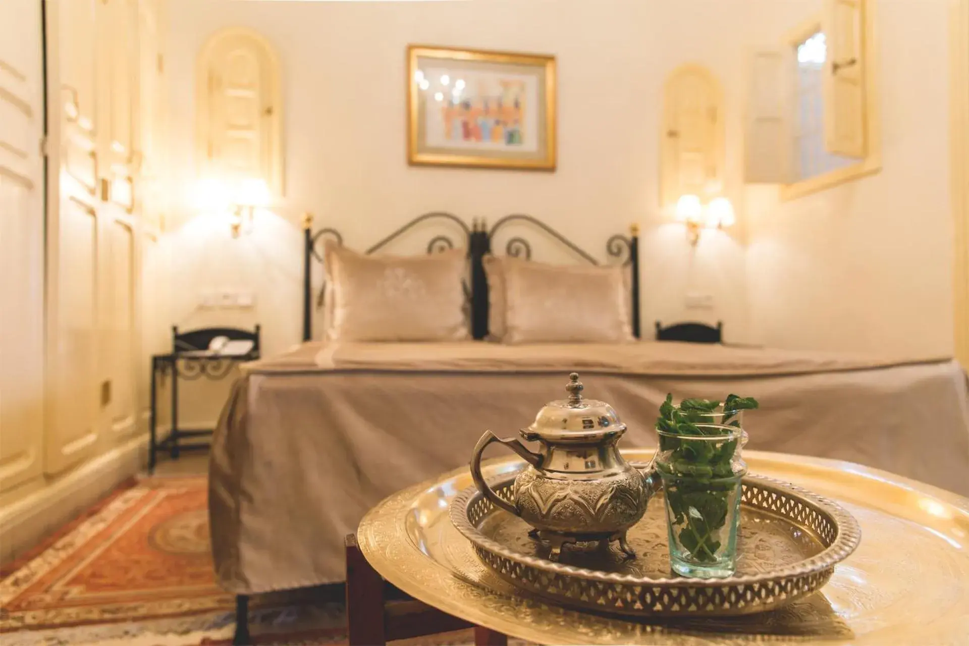 Bed in Riad Catalina Bed in Riad Catalina