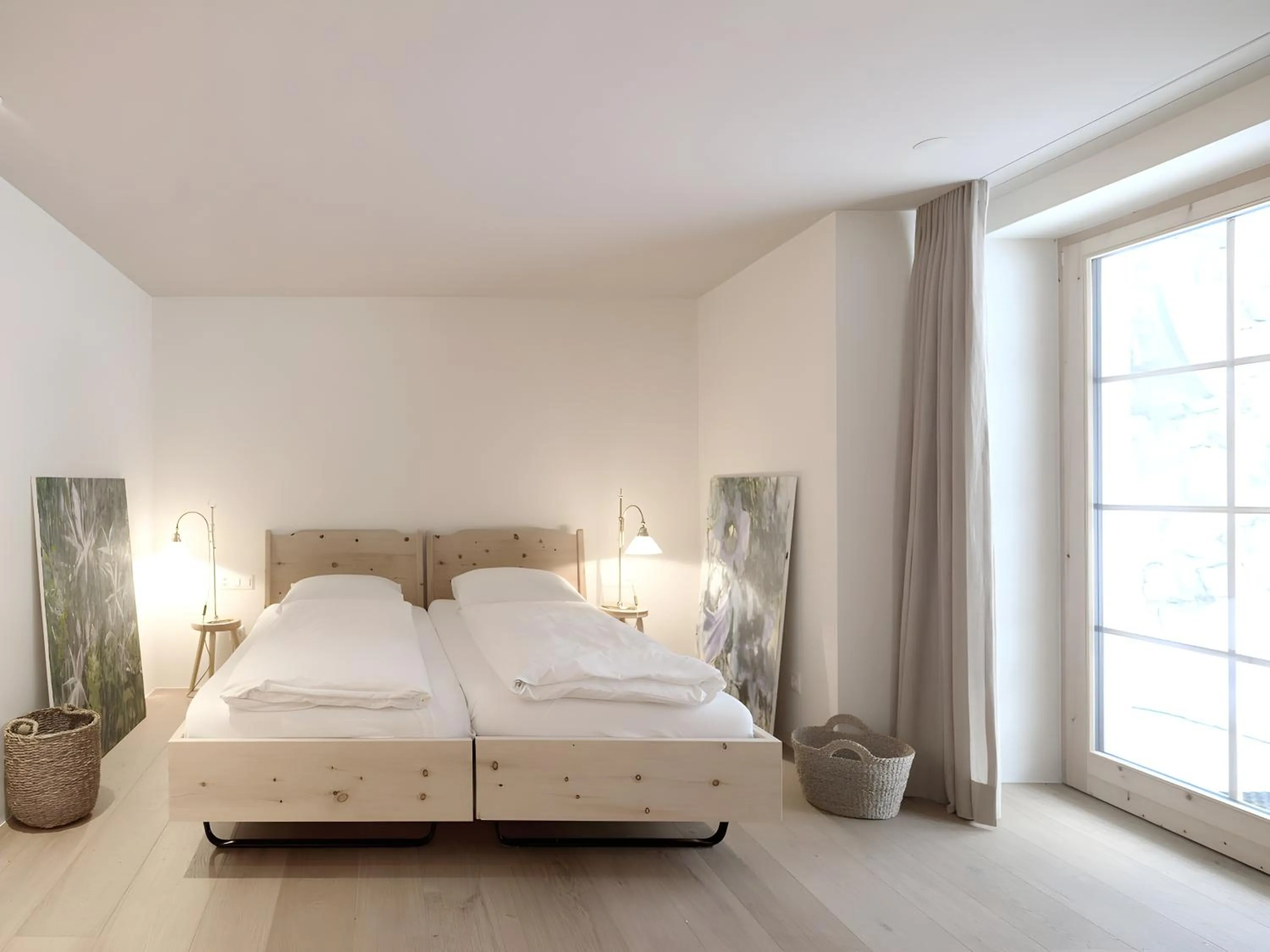 Bedroom, Bed in Alpengasthof Crusch Alba ed Alvetern, S-charl