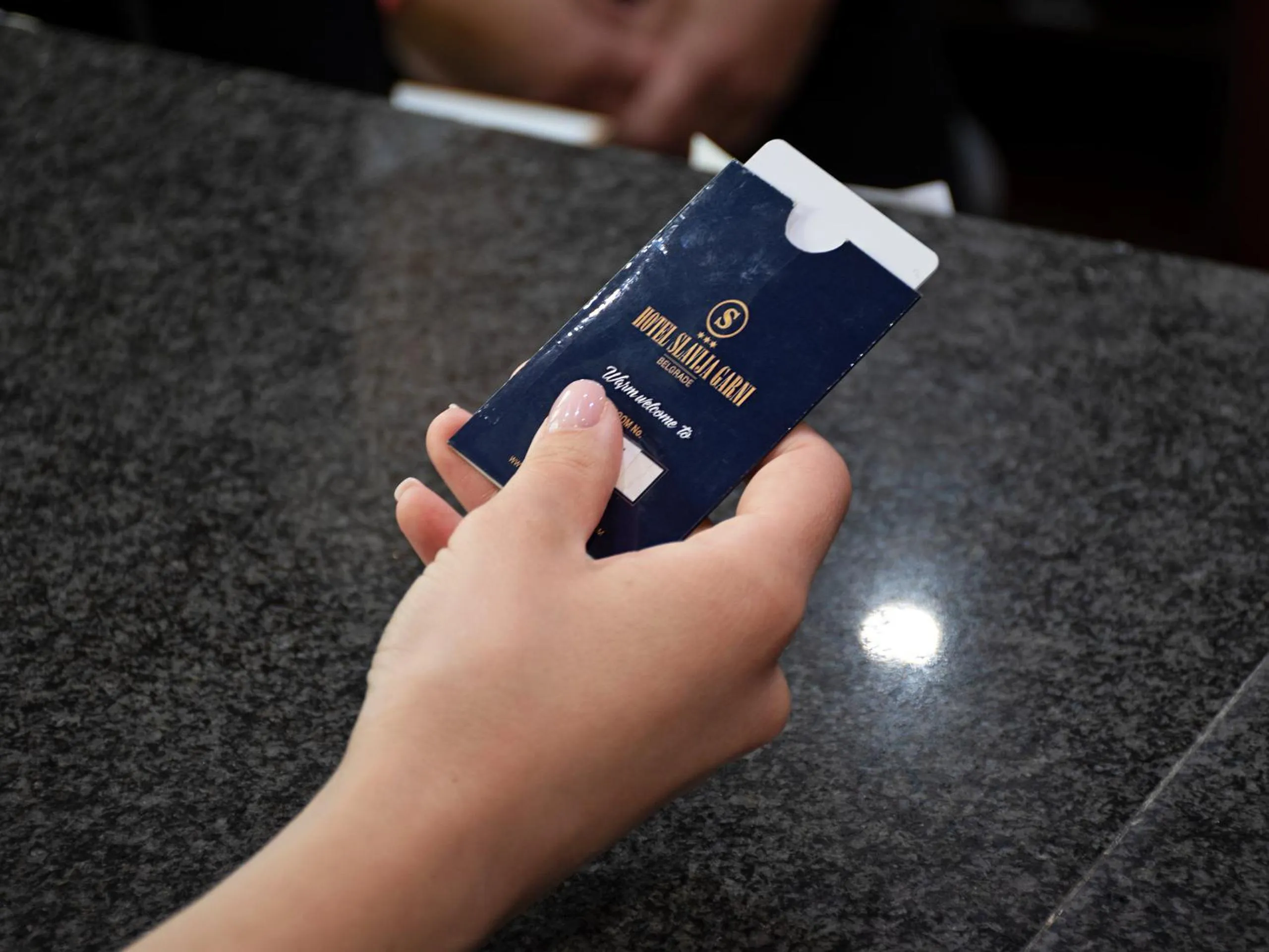 Lobby or reception in Hotel Slavija Lux