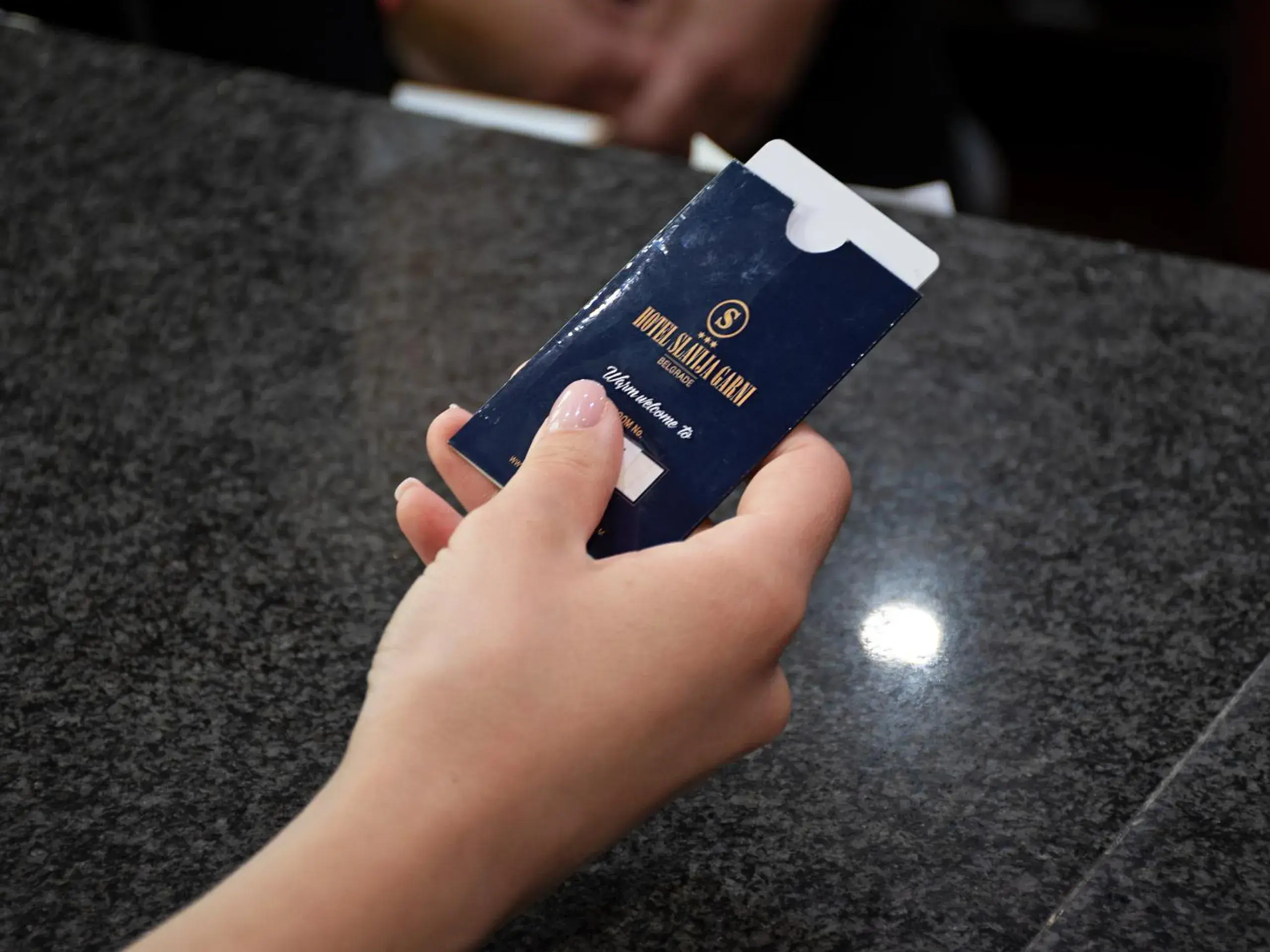 Lobby or reception in Hotel Slavija Lux Lobby or reception in Hotel Slavija Lux