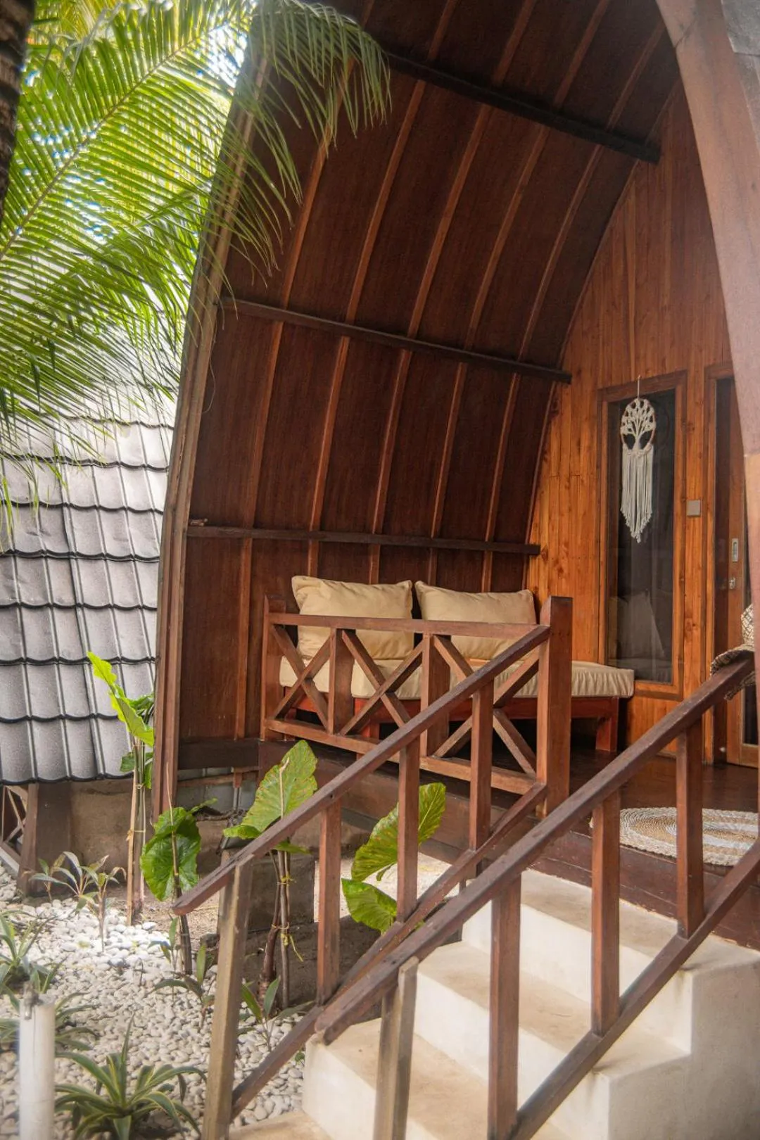 Patio in Hakuna Matata Resort Gili Air