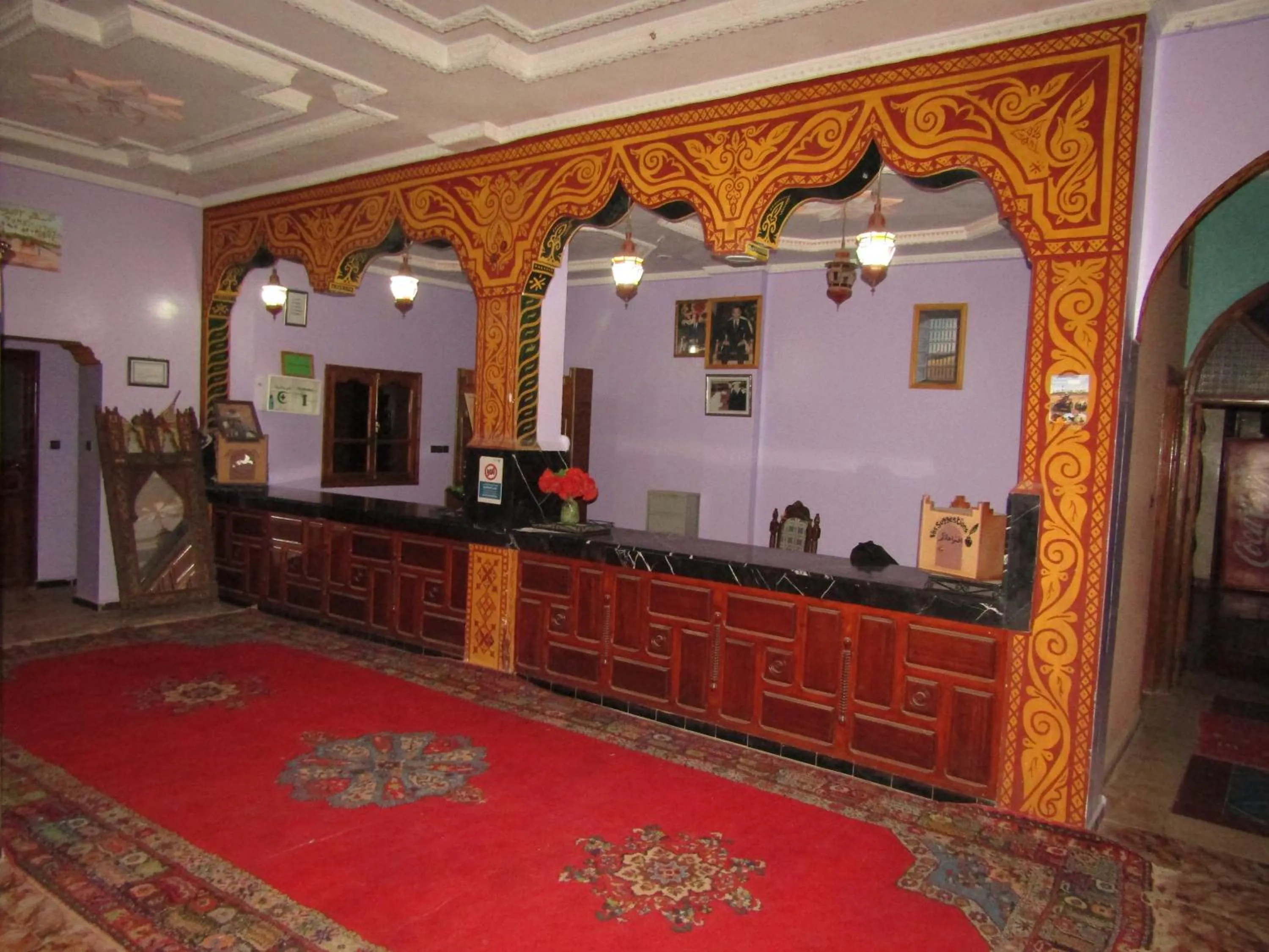 Lobby or reception in La Perle Du Drâa