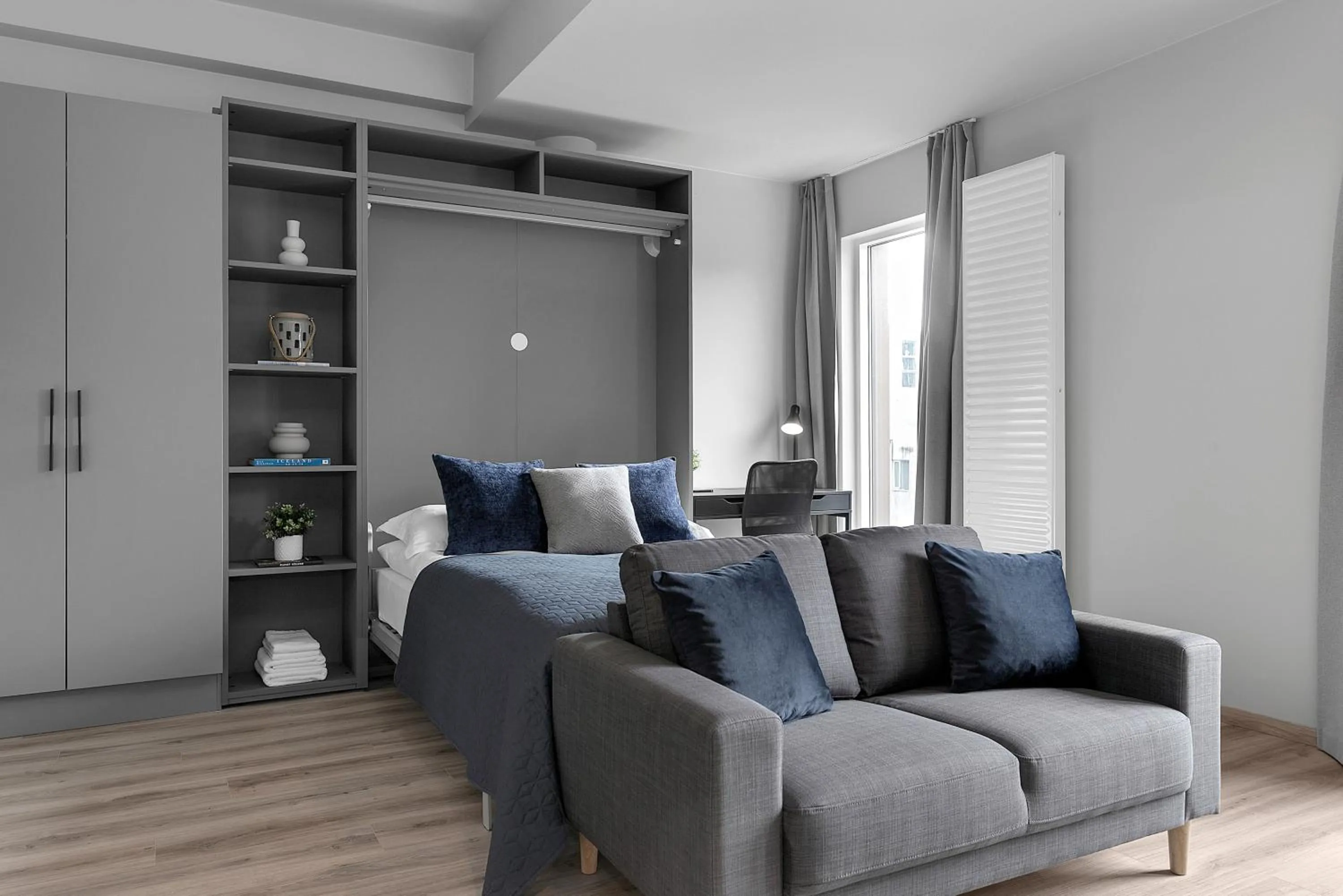 Living room in B18 Apartments