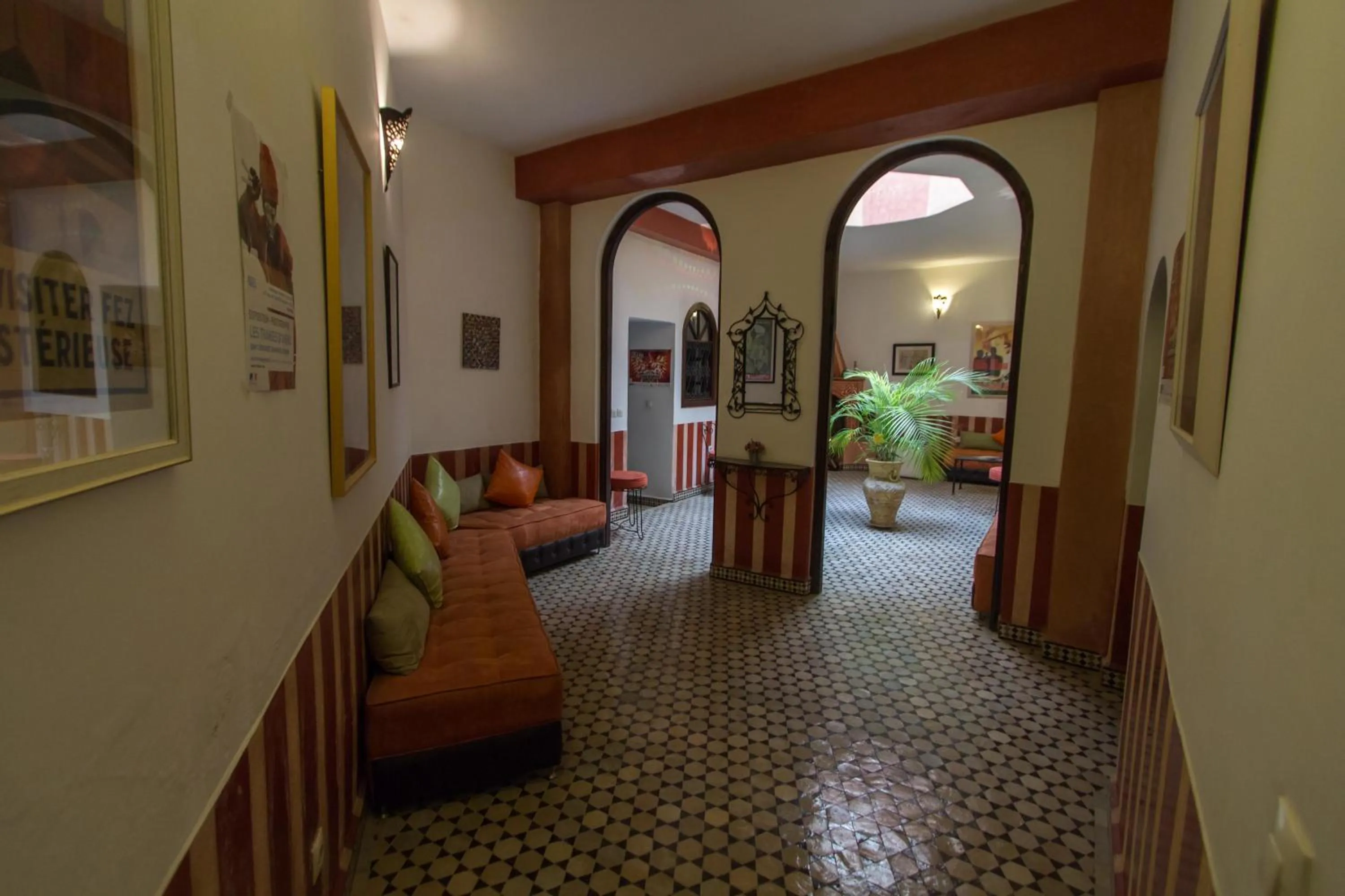 Communal lounge/ TV room in Riad Norma