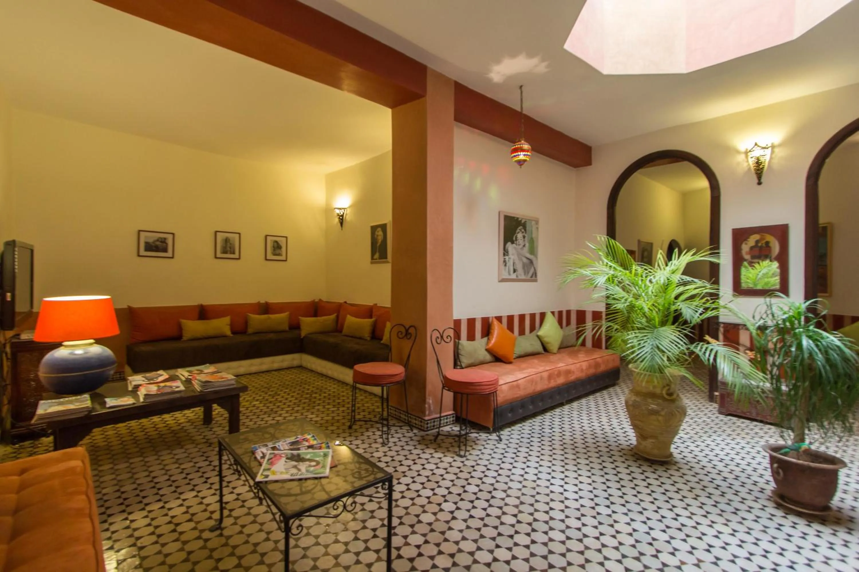 Communal lounge/ TV room in Riad Norma