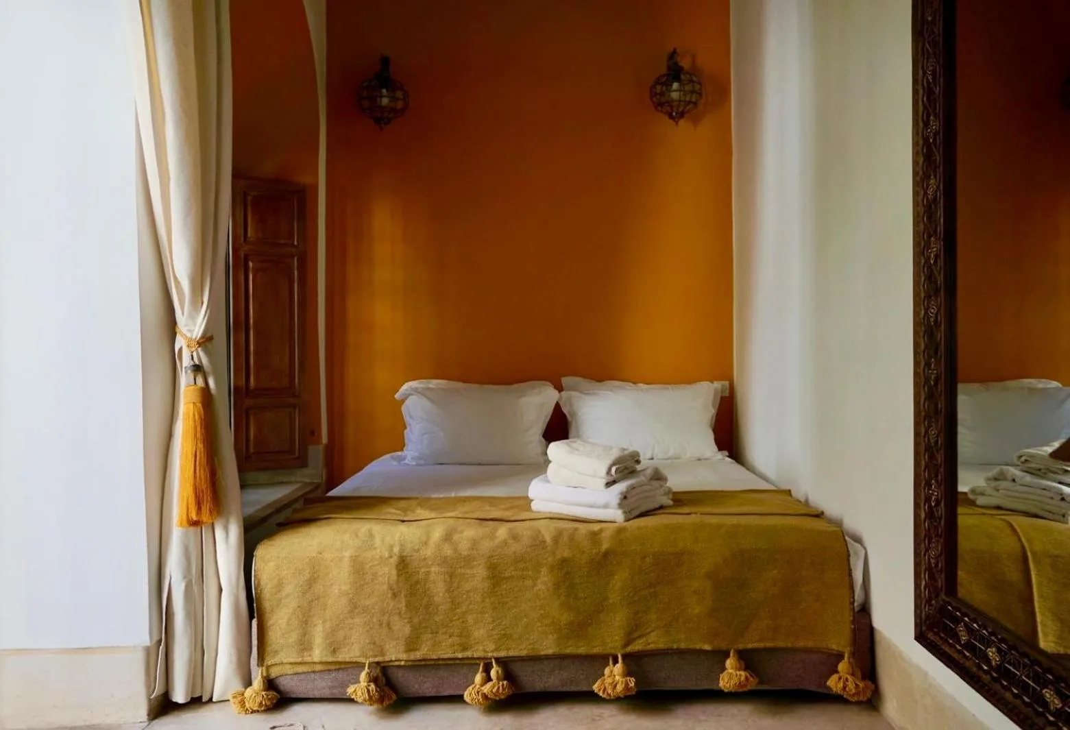 Bed in Riad Tzarra