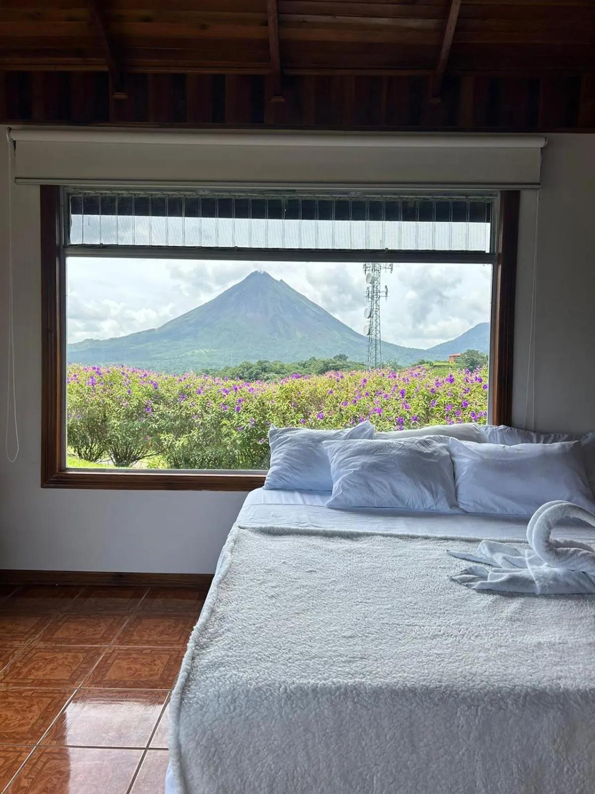 Natural landscape, Bed in Chateau Arenal Hotel & Restaurante